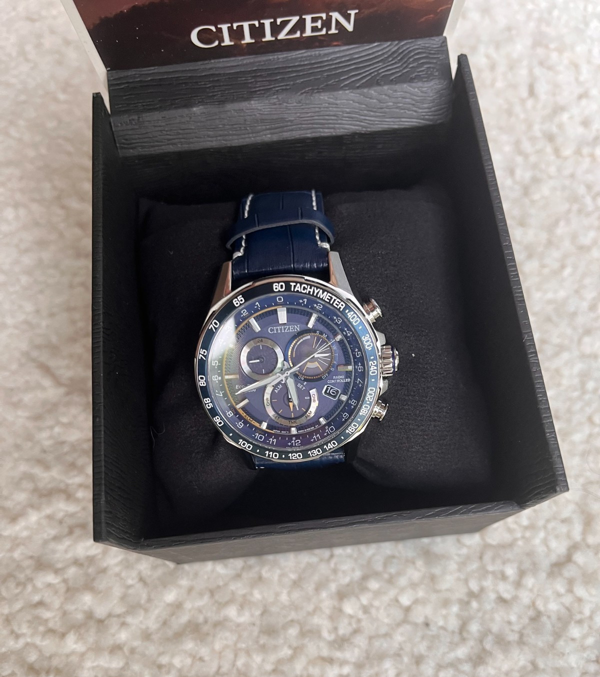 Excellent - Citizen CB5918-02L Men\'s PCAT Atomic Time Perpetual Calendar Watch Excellent - Citizen CB5918-02L Men\'s PCAT Atomic Time Perpetual Calendar Watch