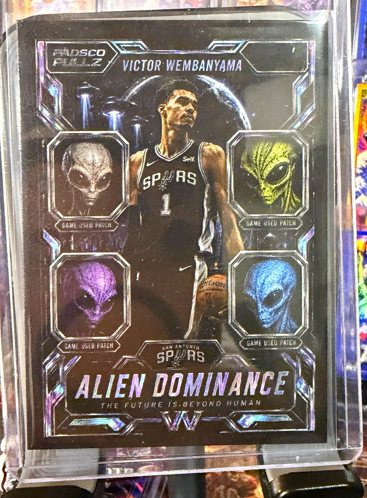 PadscoPullz Custom Victor Wembanyama Alien Dominance Insert Spurs PadscoPullz Custom Victor Wembanyama Alien Dominance Insert Spurs