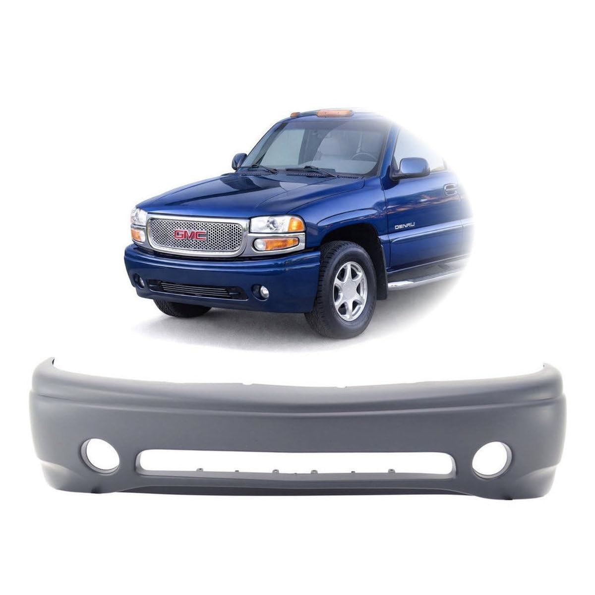 Front Bumper Cover GMC Sierra 1500 Yukon 1500 2000-2007 GM1000637 12479754