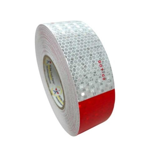Conspicuity Tape DOT-C2 Approved Reflective Trailer Red White 2”x150’ -1 Roll Conspicuity Tape DOT-C2 Approved Reflective Trailer Red White 2”x150’ -1 Roll