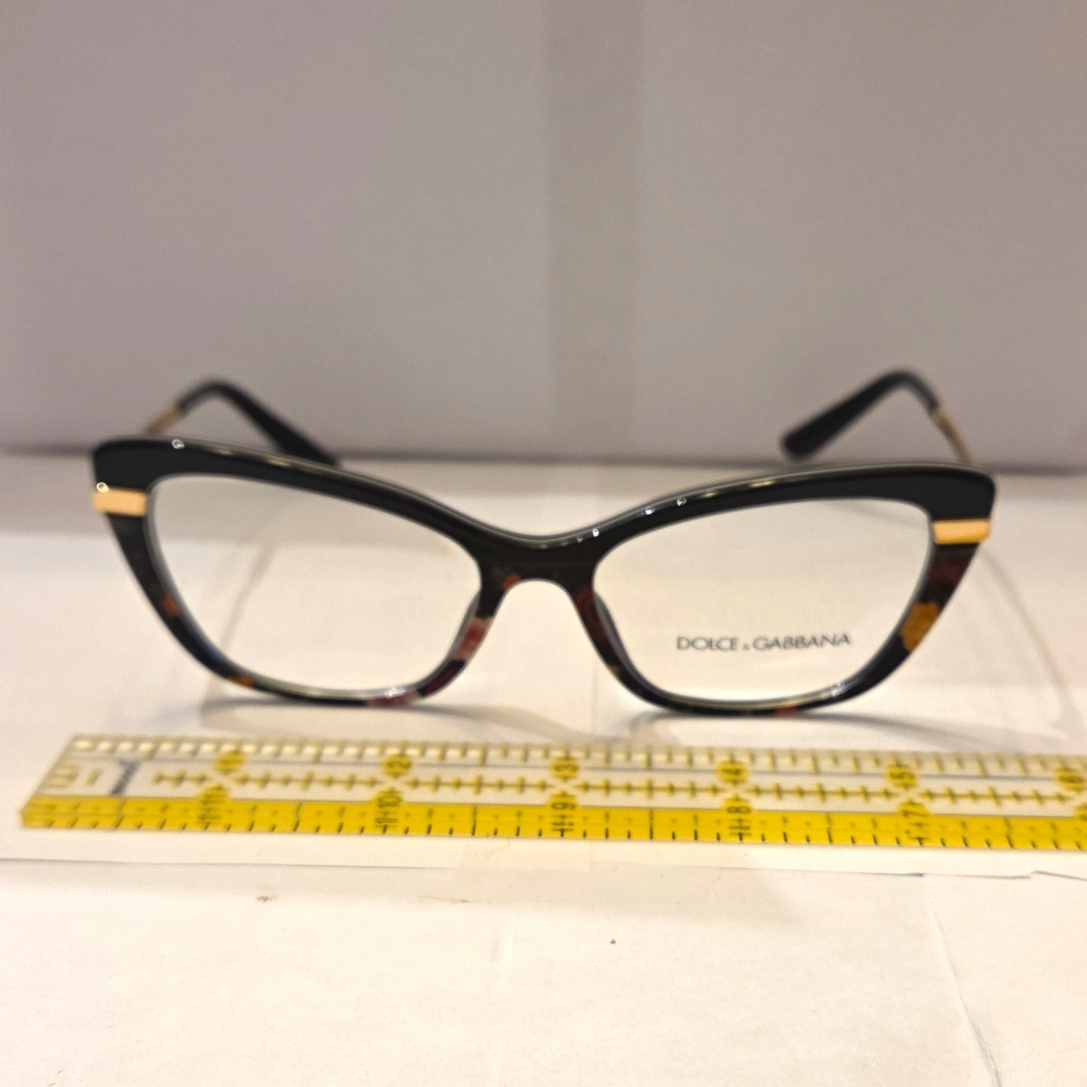 Dolce & Gabbana DG 3325 3400 Black Tortoise Cat Eye Plastic/Metal 54-17-140