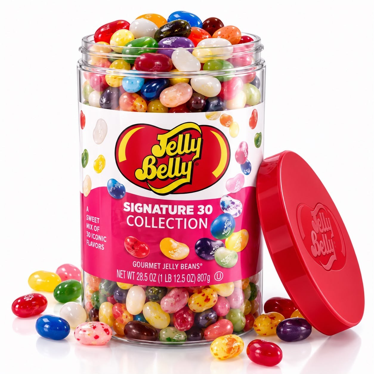 Jelly Belly Signature 30 Collection Jelly Beans Candy Jar 3lb 1360g Assorted