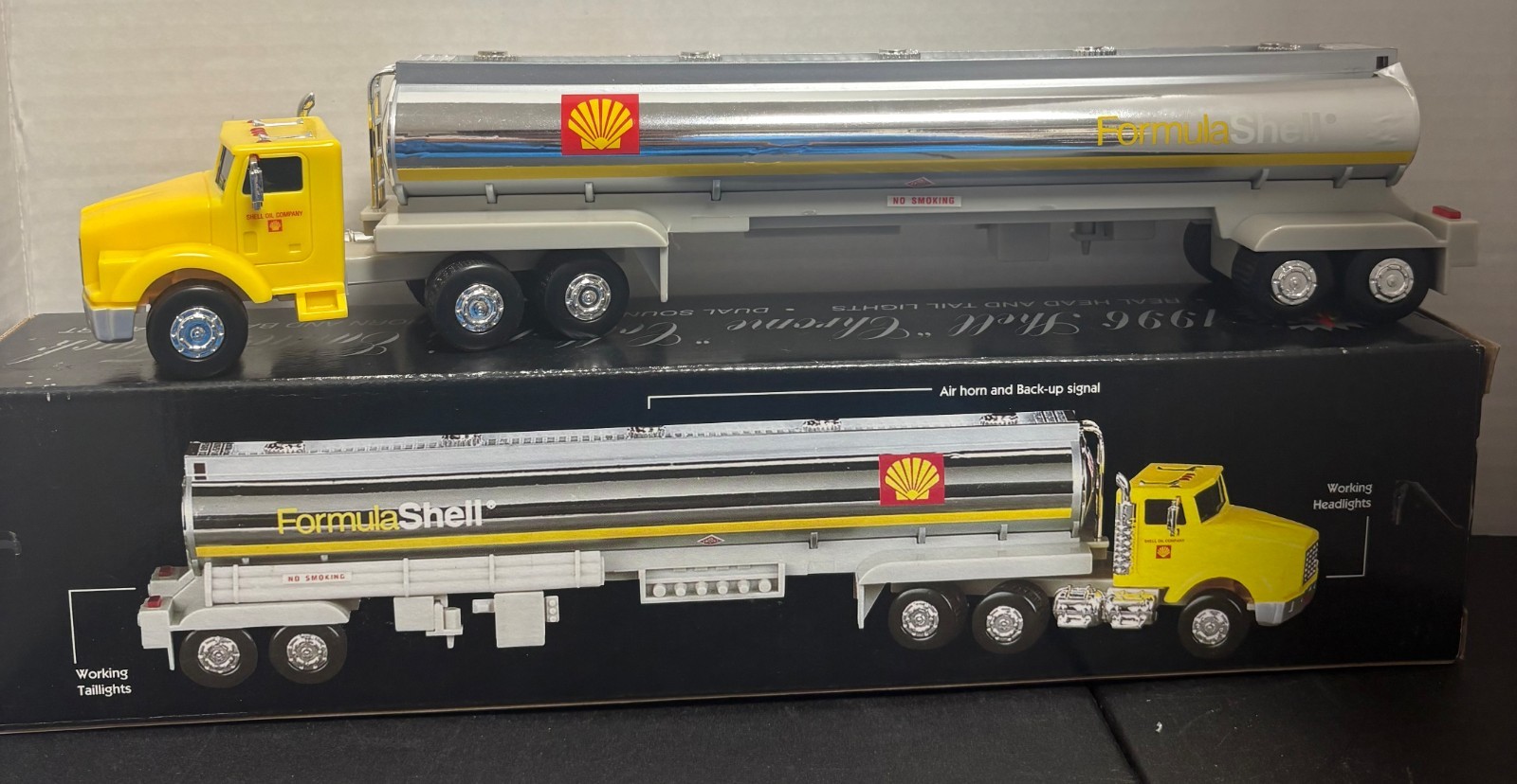 🔥🔥1996 SHELL CHROME COLLECTOR'S EDITION TRUCK  FORMULA SHELL🔥🔥