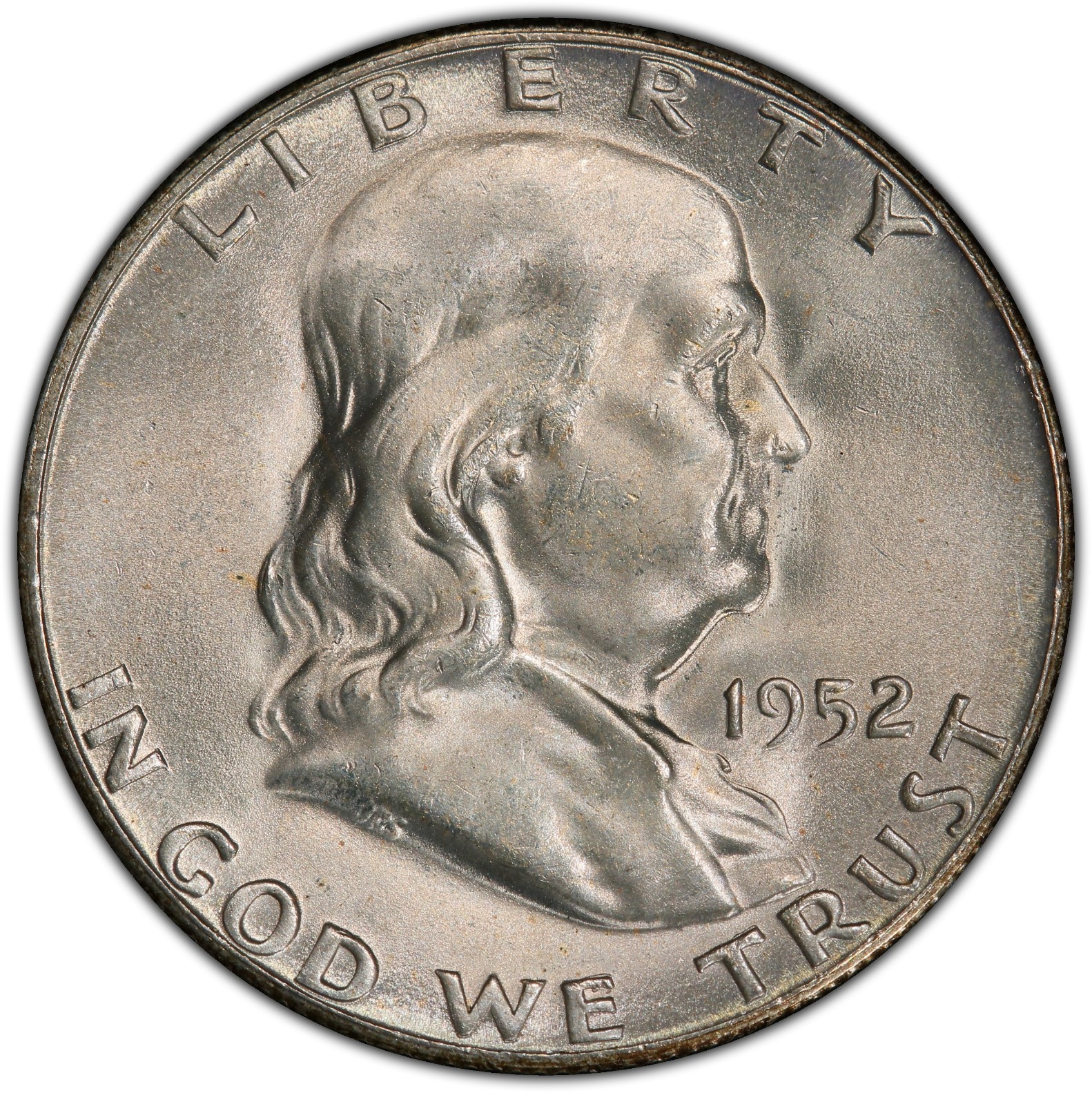1952-S 50c Franklin Half Dollar Brilliant Uncirculated San Francisco Mint Coin