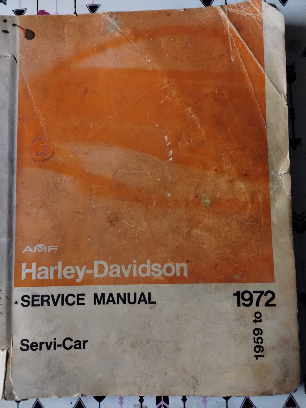 1959- 1972 Vintage  AMF Harley Davidson Service Manual