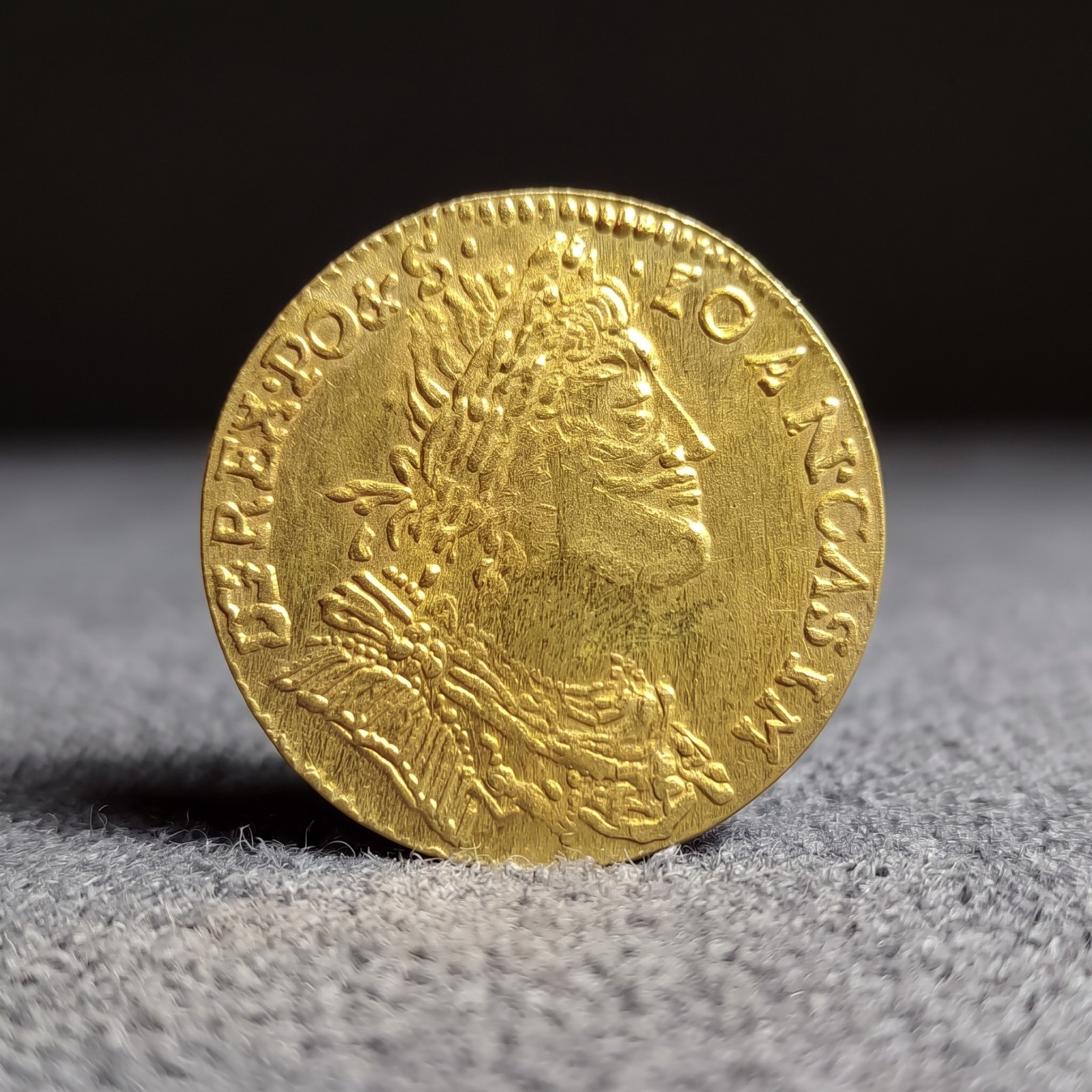 1650 Poland Lithuania 2 Ducat Dwudukat King John II Casimir Coin Kop 1881
