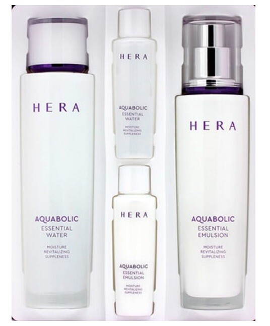 HERA Aquabolic Essential Set 150ml 120ml + 30ml 2pcs Hydrating Skincare K-Beauty
