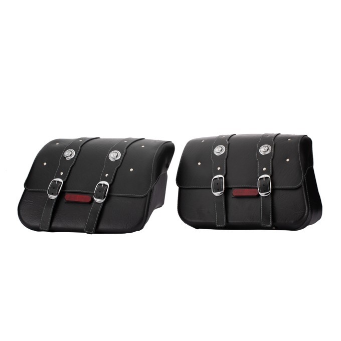Indian Motorcycle Scout Sixty/ABS Leather Saddle Bags (PAIR), Black 2880234-01