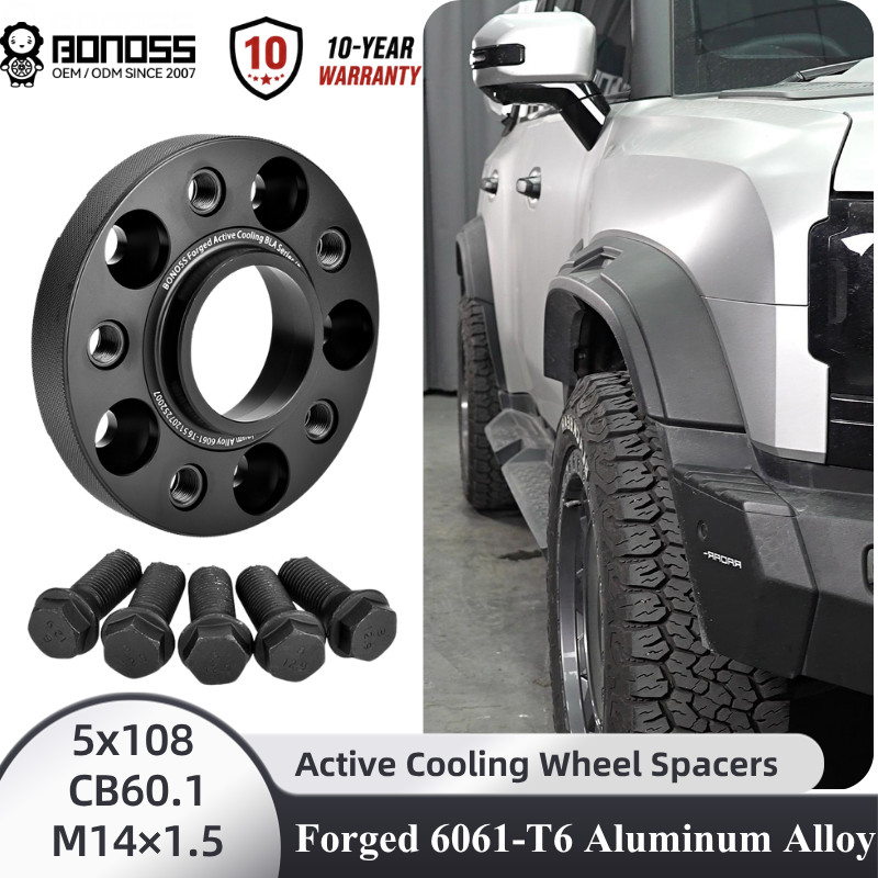 BONOSS 4X 25mm Wheel Spacers 5X108 for Jetour Traveler Shanhai T2 Hubcentric
