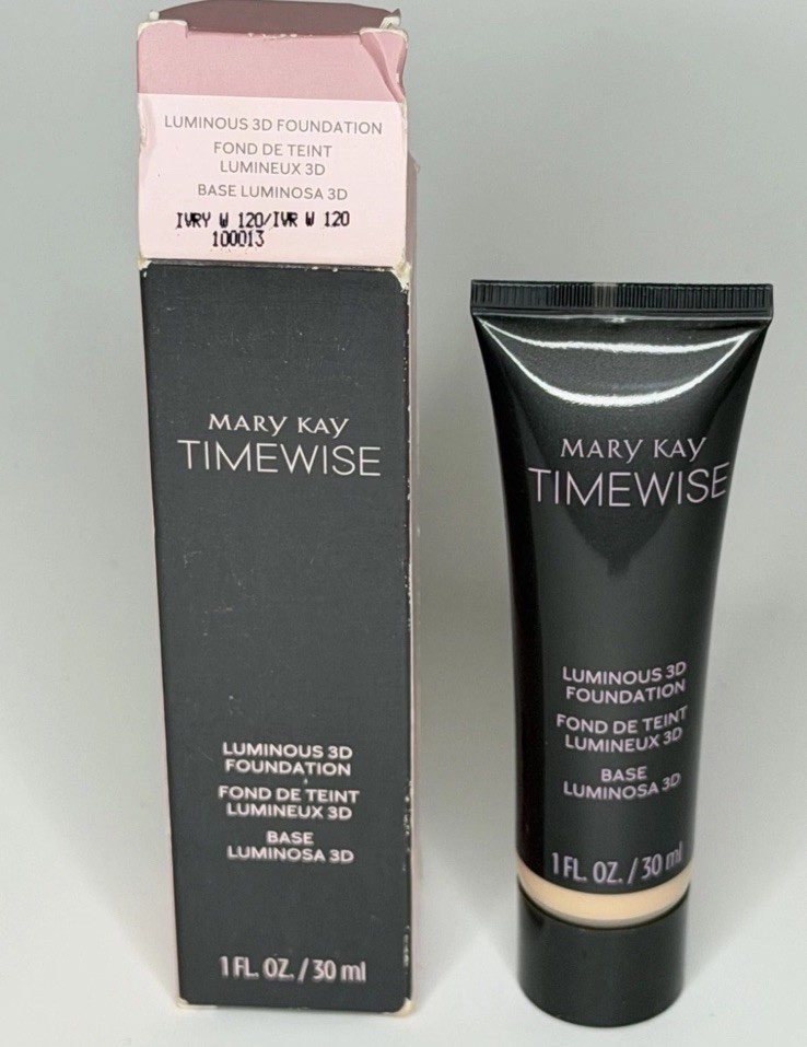 New Mary Kay Timewise Luminous 3D Foundation Ivory W 120 100013 New New Mary Kay Timewise Luminous 3D Foundation Ivory W 120 100013 New