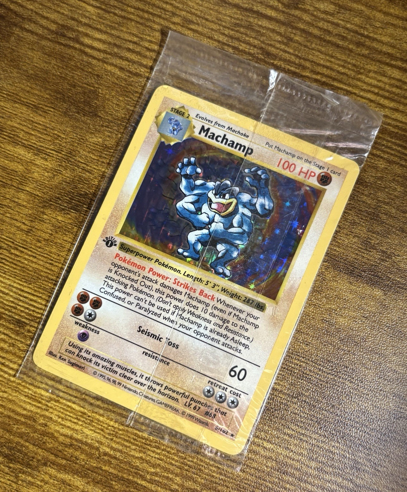 Pokémon Vintage Base Set Shadowless Machamp 1st Edition Sealed READ DESCRIPTION*