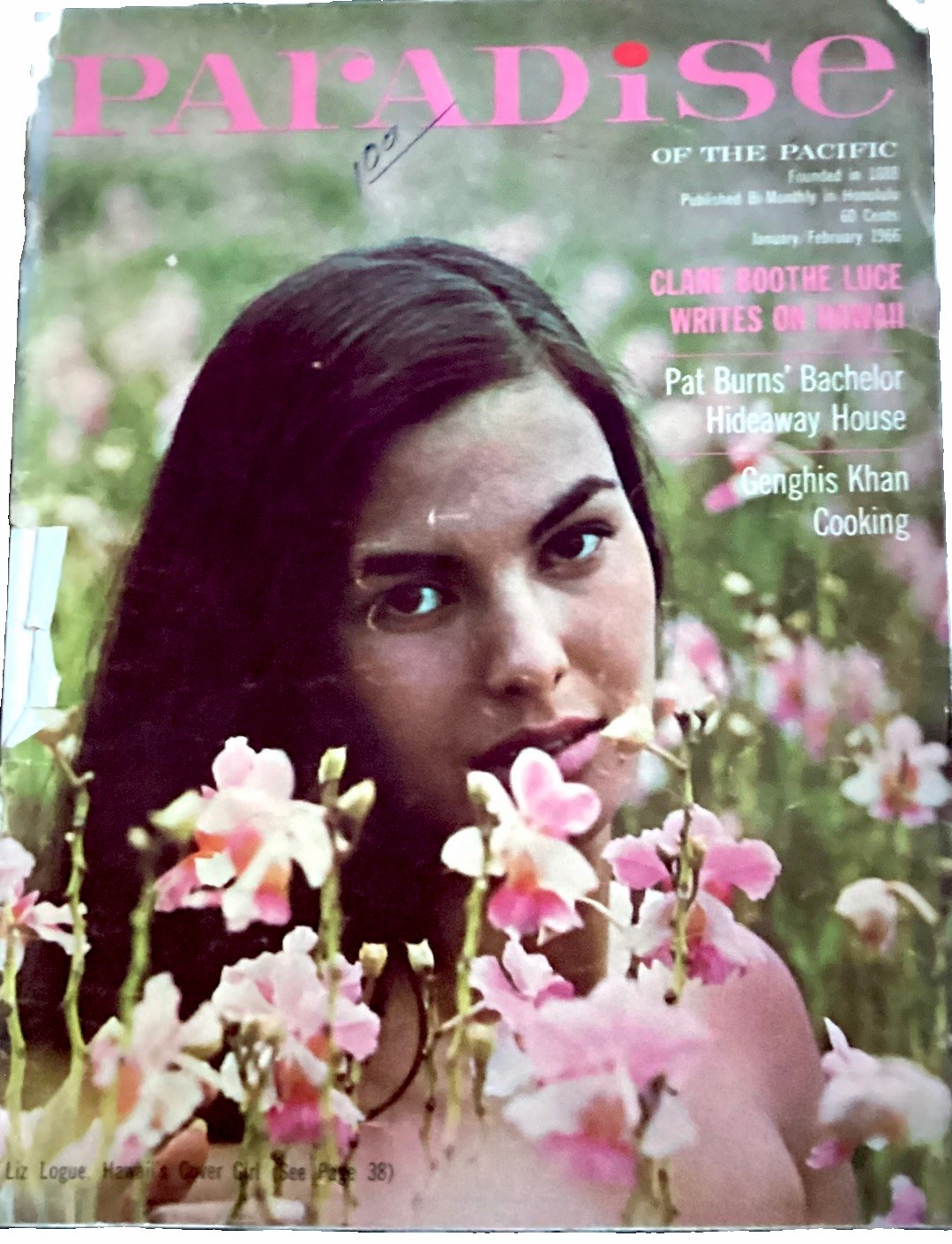 Vintage Hawaii Paradise Of Pacific Magazine Jan.  1966 Liz Logue Cover Pat Burns