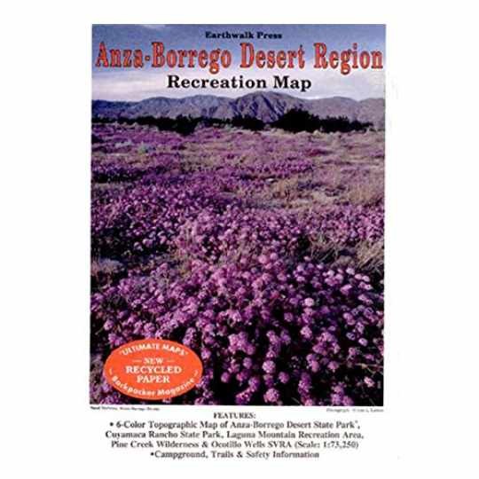 Anza-Borrego Desert Region, CA - Map, by Earthwalk Press; Helen H. - Very Good Anza-Borrego Desert Region, CA - Map, by Earthwalk Press; Helen H. - Very Good