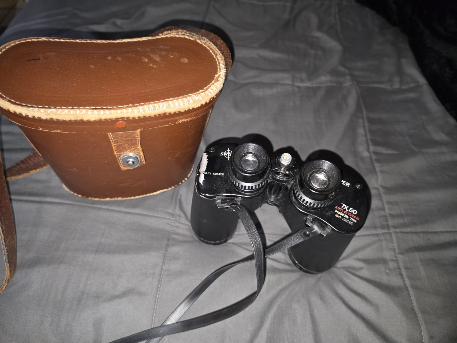 Vintage Swift Skipper 7x50 Porro Prism Binoculars With Hard Case (Model No. 789)