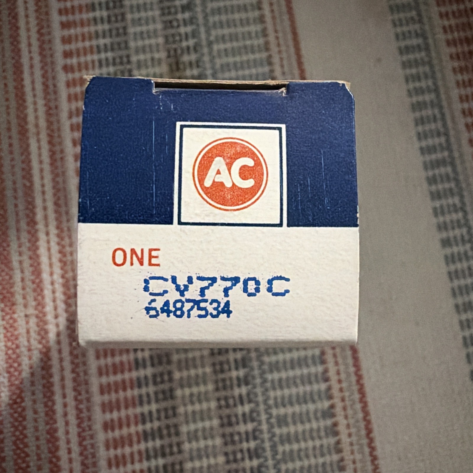 NOS AC Delco PCV Valve ~ Type CV770C