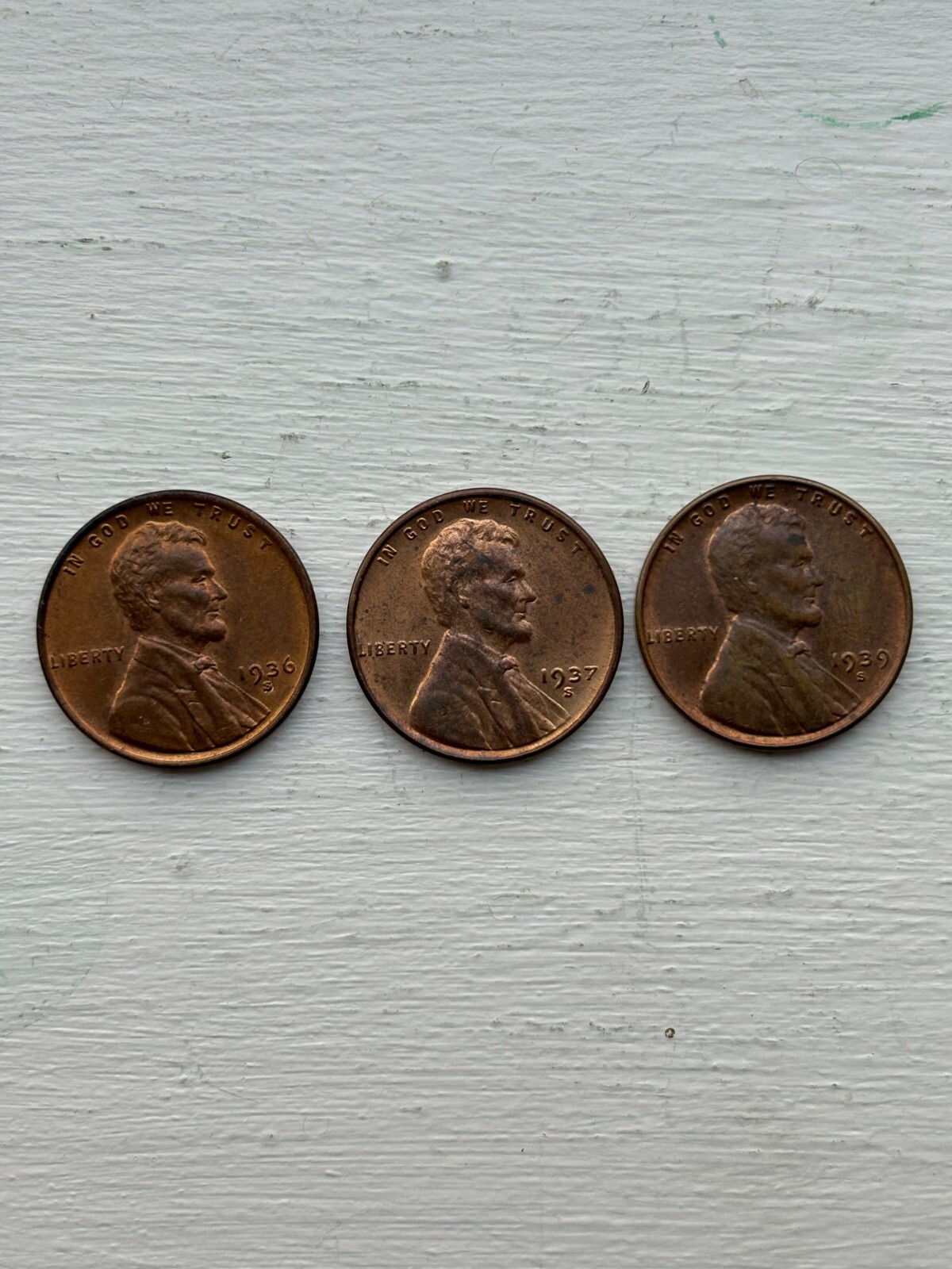 1936s 1937s 1939s Lincoln Wheat BU Luster  in US