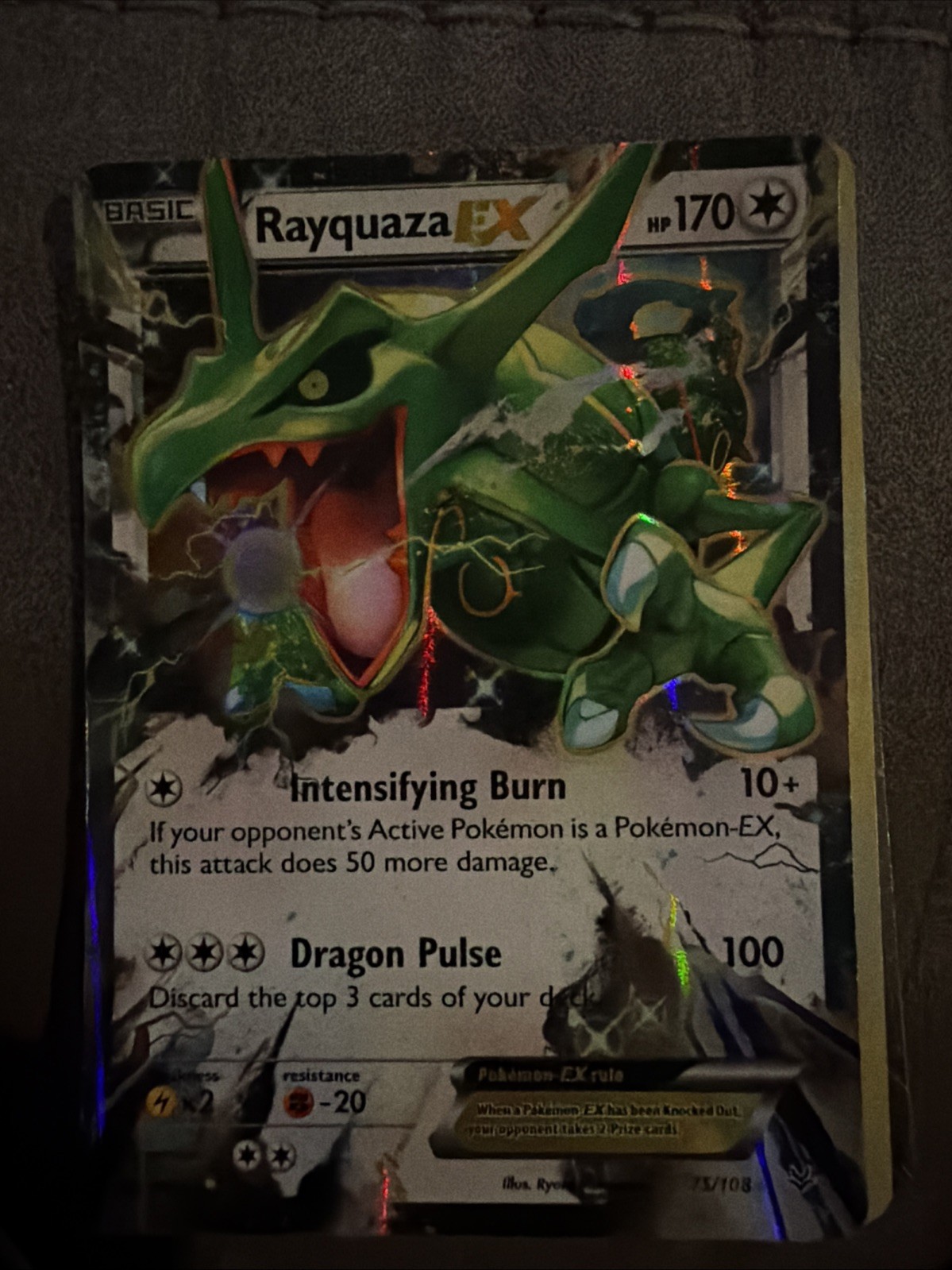 Rayquaza EX 75/108 Roaring Skies Holo Rayquaza EX 75/108 Roaring Skies Holo