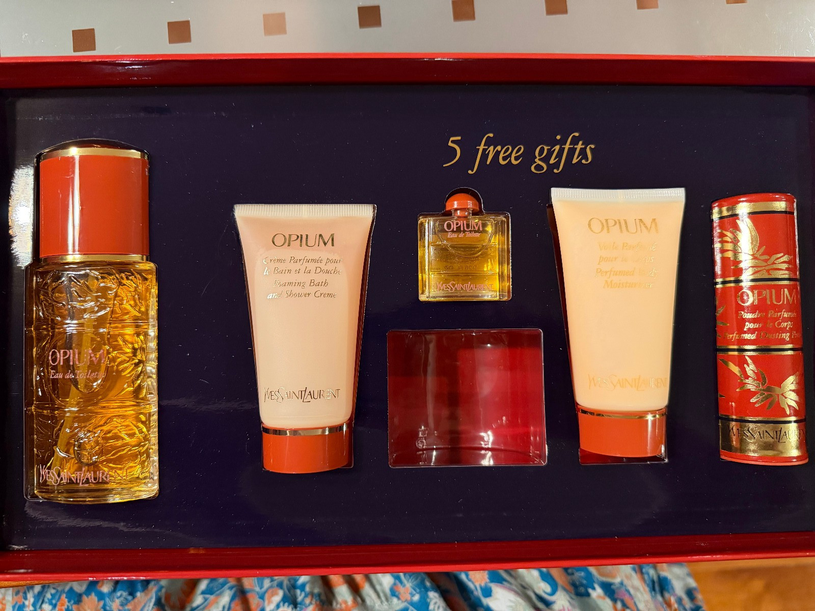 Rare Vintage Yves Saint Laurent Opium Collection - 1.6 oz EDT plus 5 products