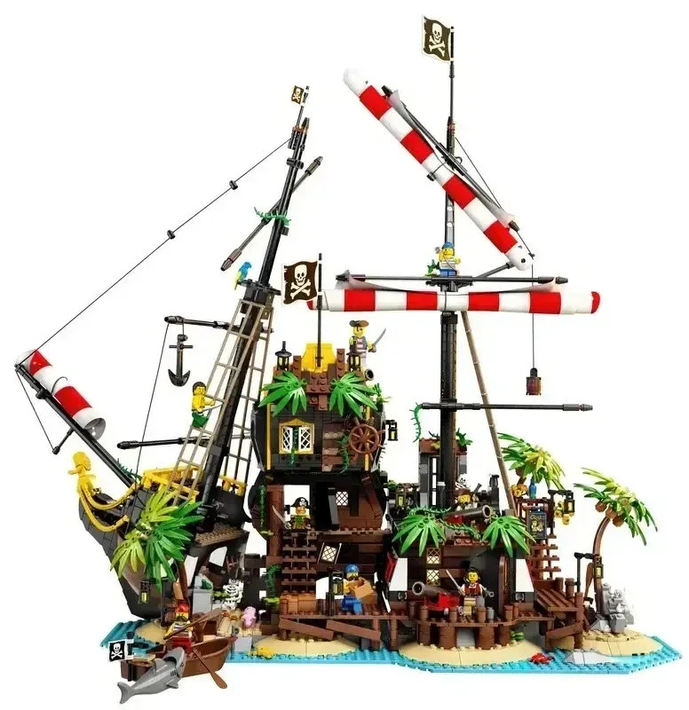NEW 2545 PCS Pirates of Barracuda Bay Generic Building Block Set MOC Ship