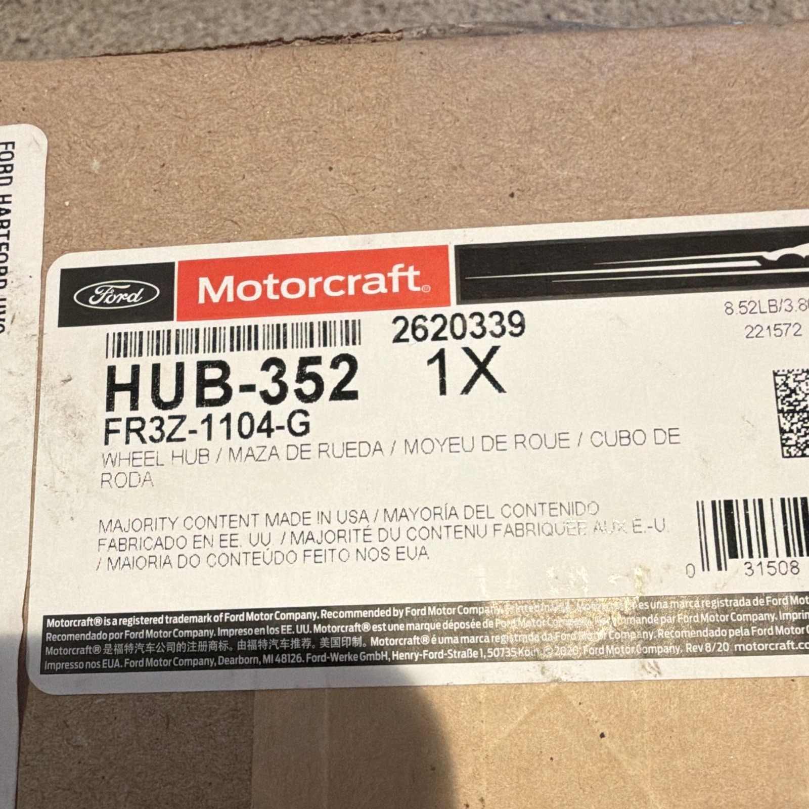 2015-2026 Ford Mustang Rear Hub Assembly with Wheel Bearing