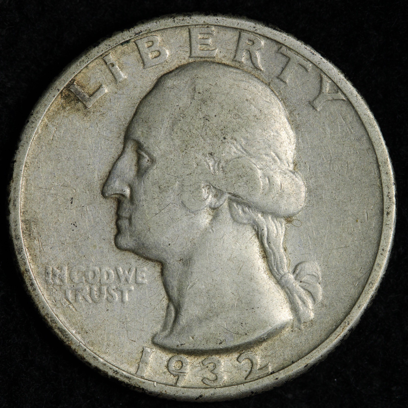 1932-D Washington Silver Quarter XF+ E291 IRALE