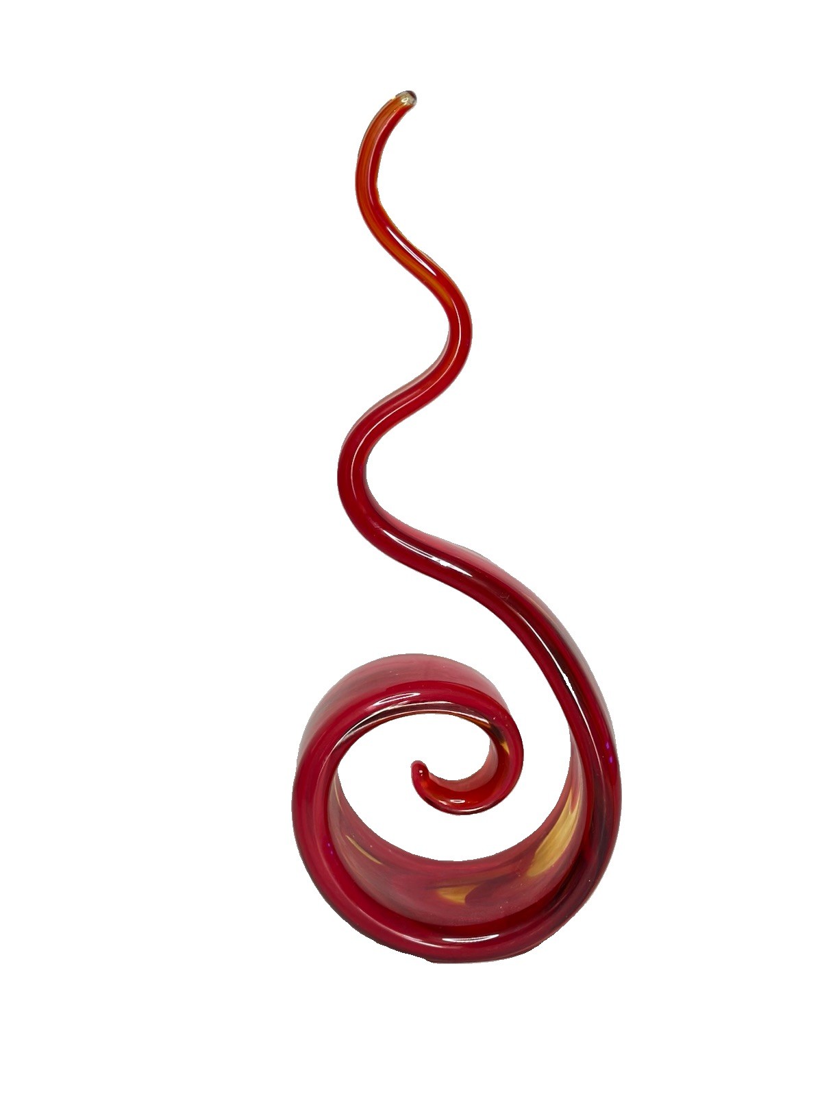 Vintage Pier 1 Murano Style Swirl Glass Sculpture 16