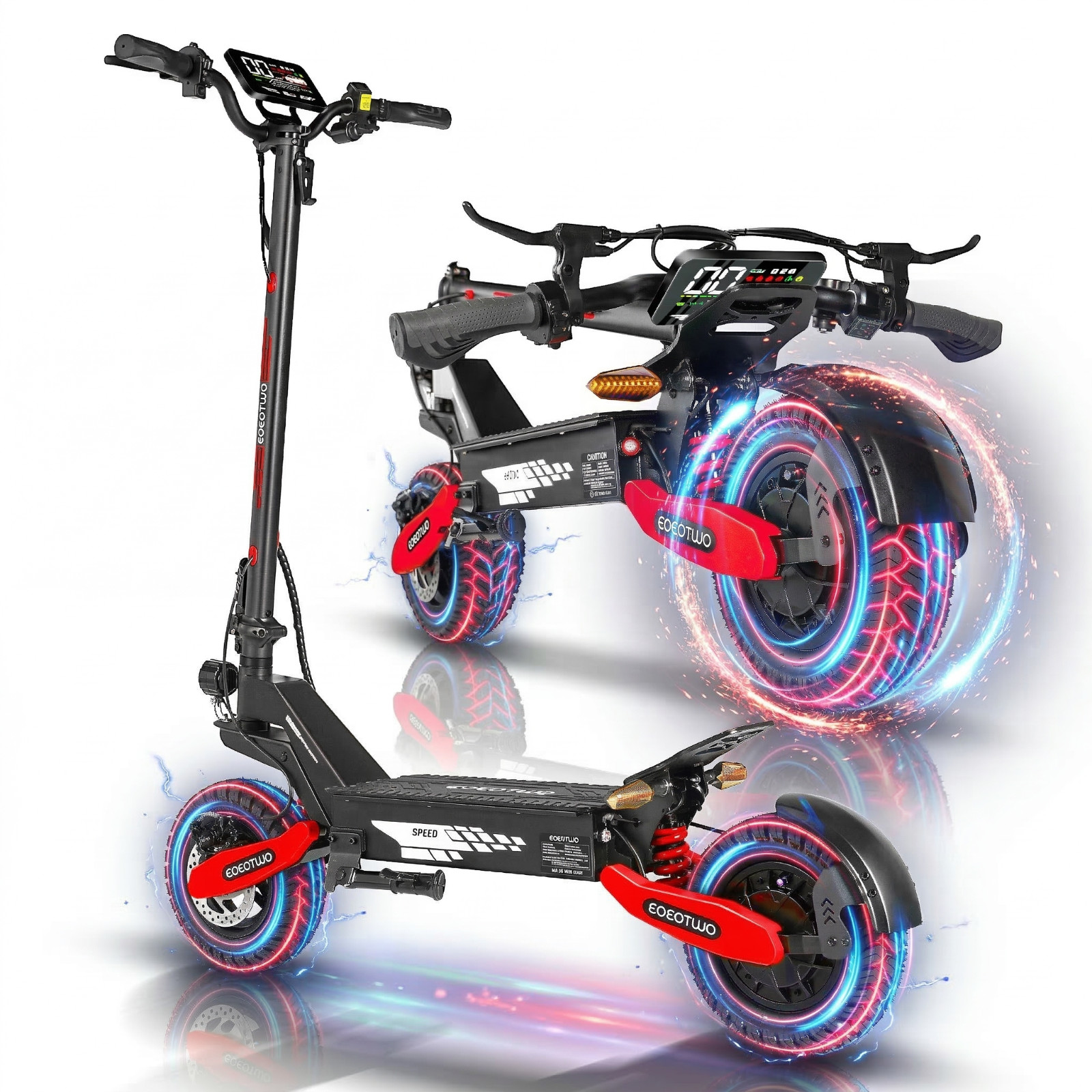 EOEOTWO GT06 Electric Scooter for Adults 30MPH 1200W 11\