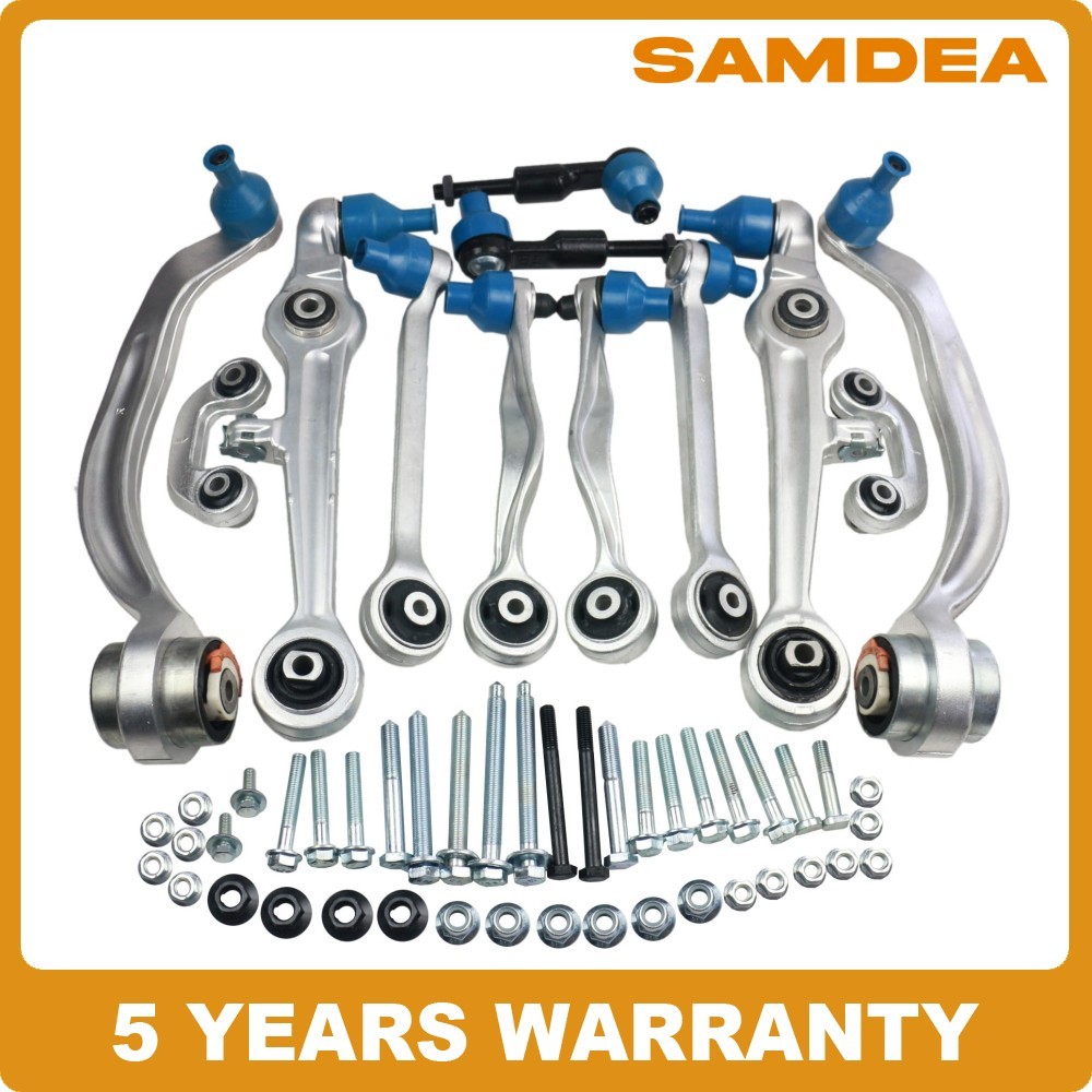 12X Control Arms Ball Joint Tie Rod Suspension Kit Fit For Audi A4 A6 Passat