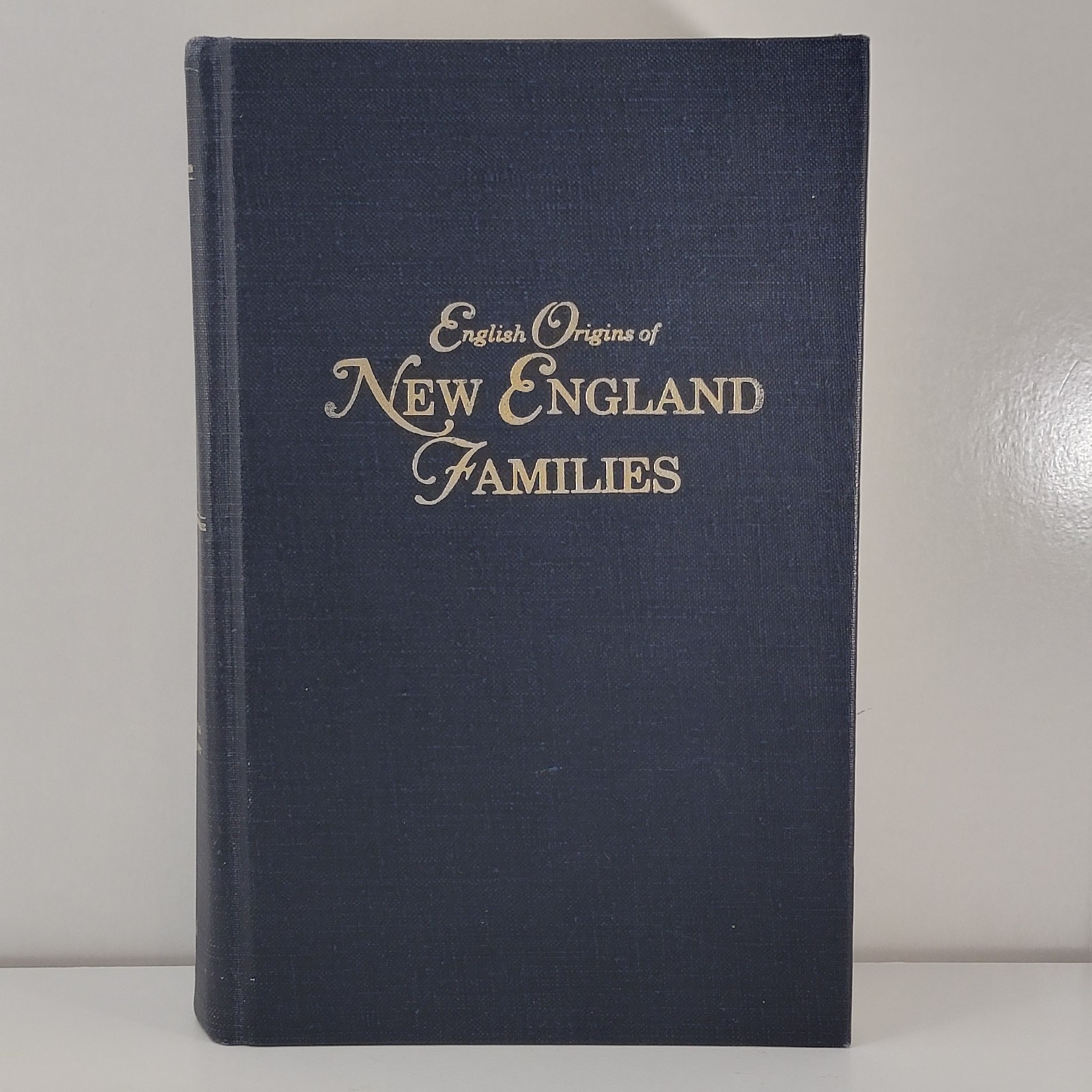 English Origins of New England Families Volume 1 Historical Genealogy Family