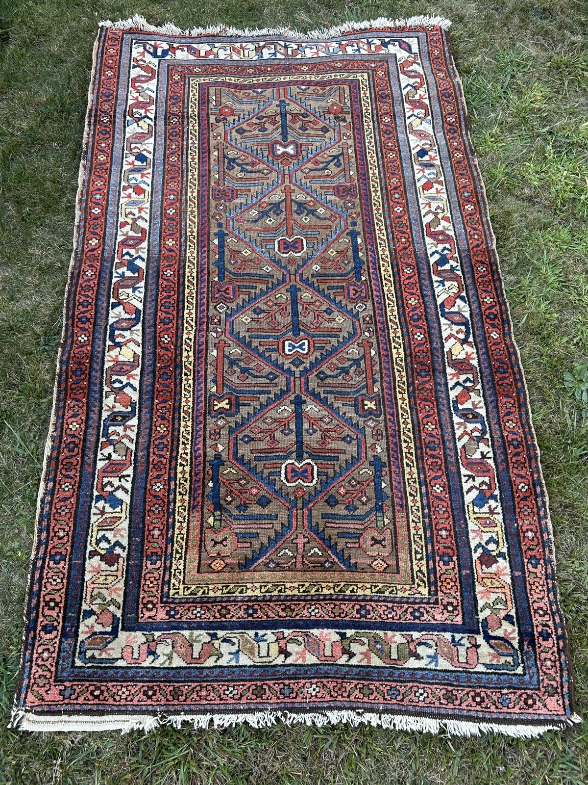 Hand Knotted Antique Tribal (Persian) Wool On Cotton tight knots