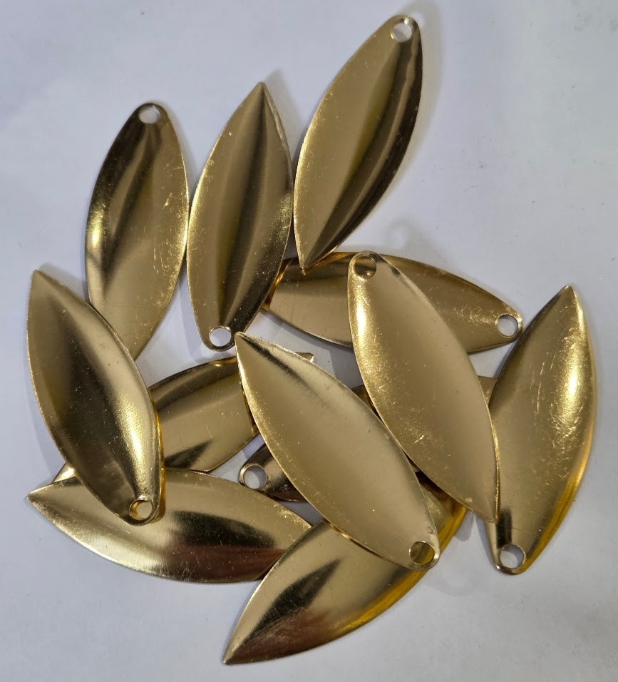 12  Willow Leaf Spinner Blades # 4 Reed Runner Northland Fishing Tackle