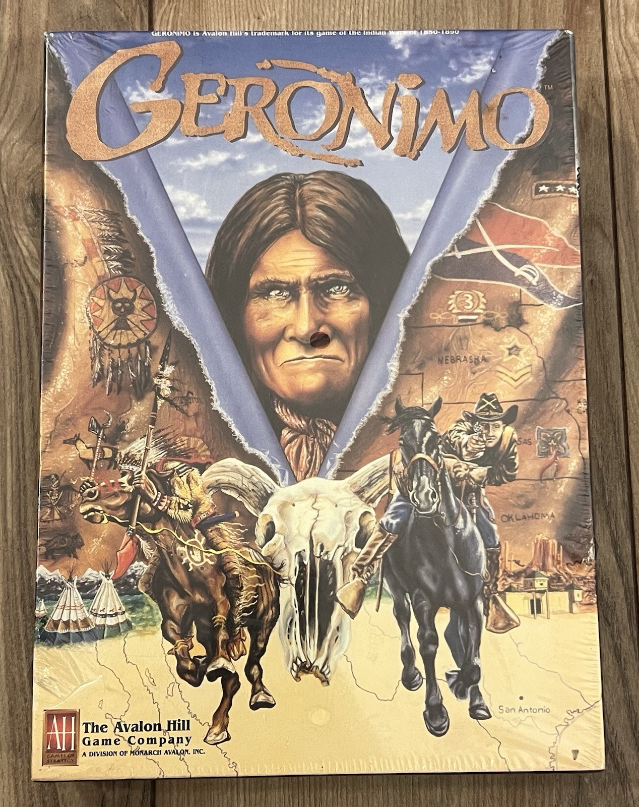 Vintage 1995 Geronimo Avalon Hill Board Game Factory Sealed New Vintage 1995 Geronimo Avalon Hill Board Game Factory Sealed New