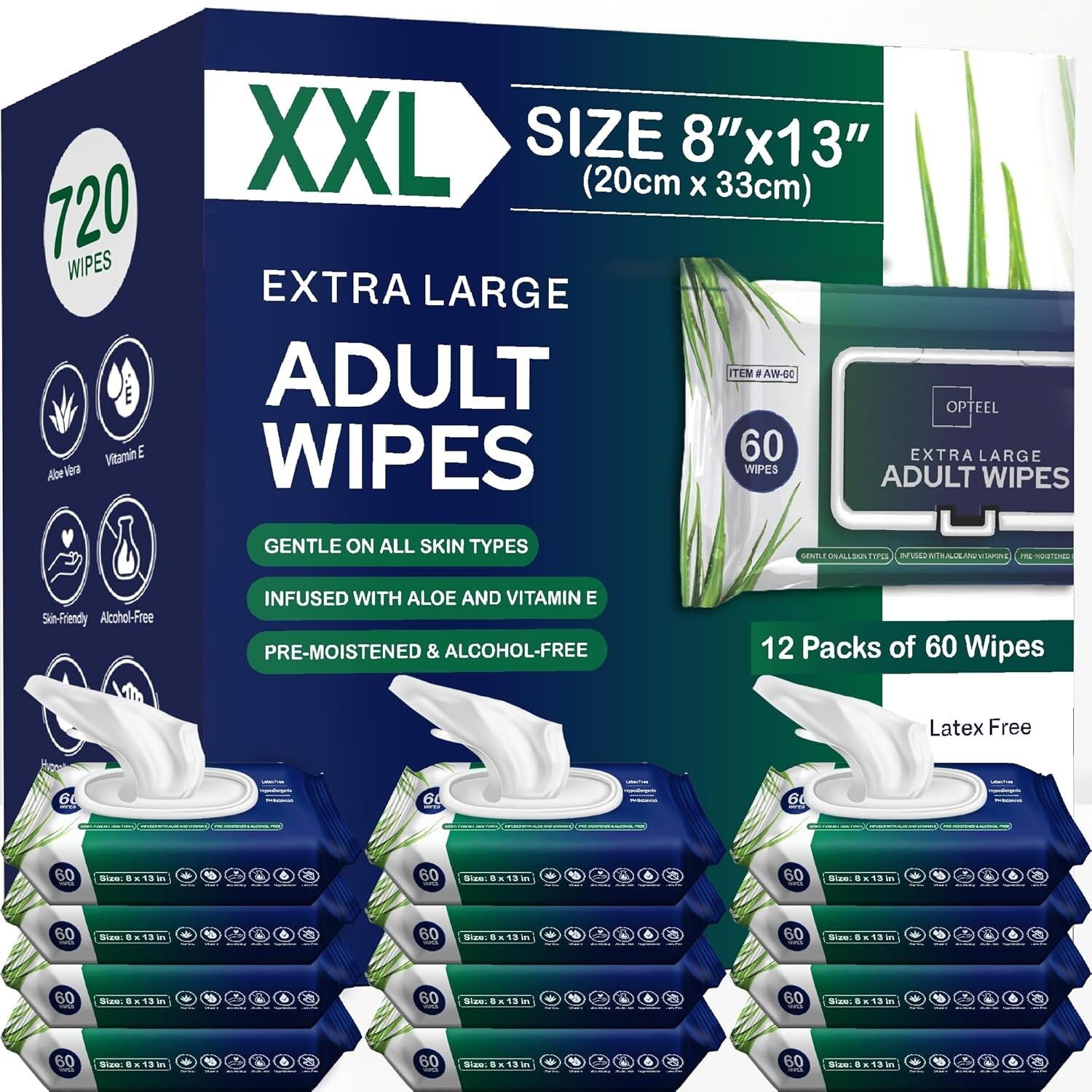 Adult Wipes For Elderly - 8 Adult Wipes For Elderly - 8