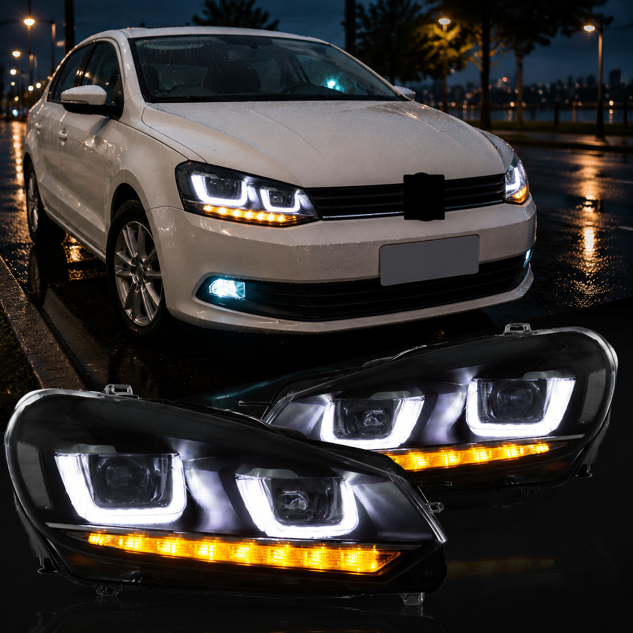 For 2010-2014 Volkswagen VW MK 6 Golf 6 LED DRL Headlights Sequential Indicator For 2010-2014 Volkswagen VW MK 6 Golf 6 LED DRL Headlights Sequential Indicator