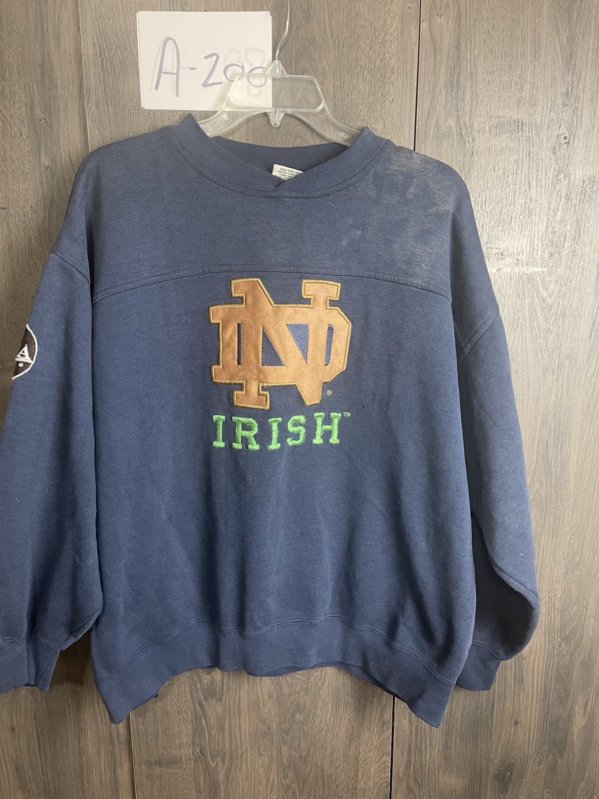 Vintage Fighting Irish University Of Notre Dame Sweatshirt Nutmeg Adult XL Vintage Fighting Irish University Of Notre Dame Sweatshirt Nutmeg Adult XL