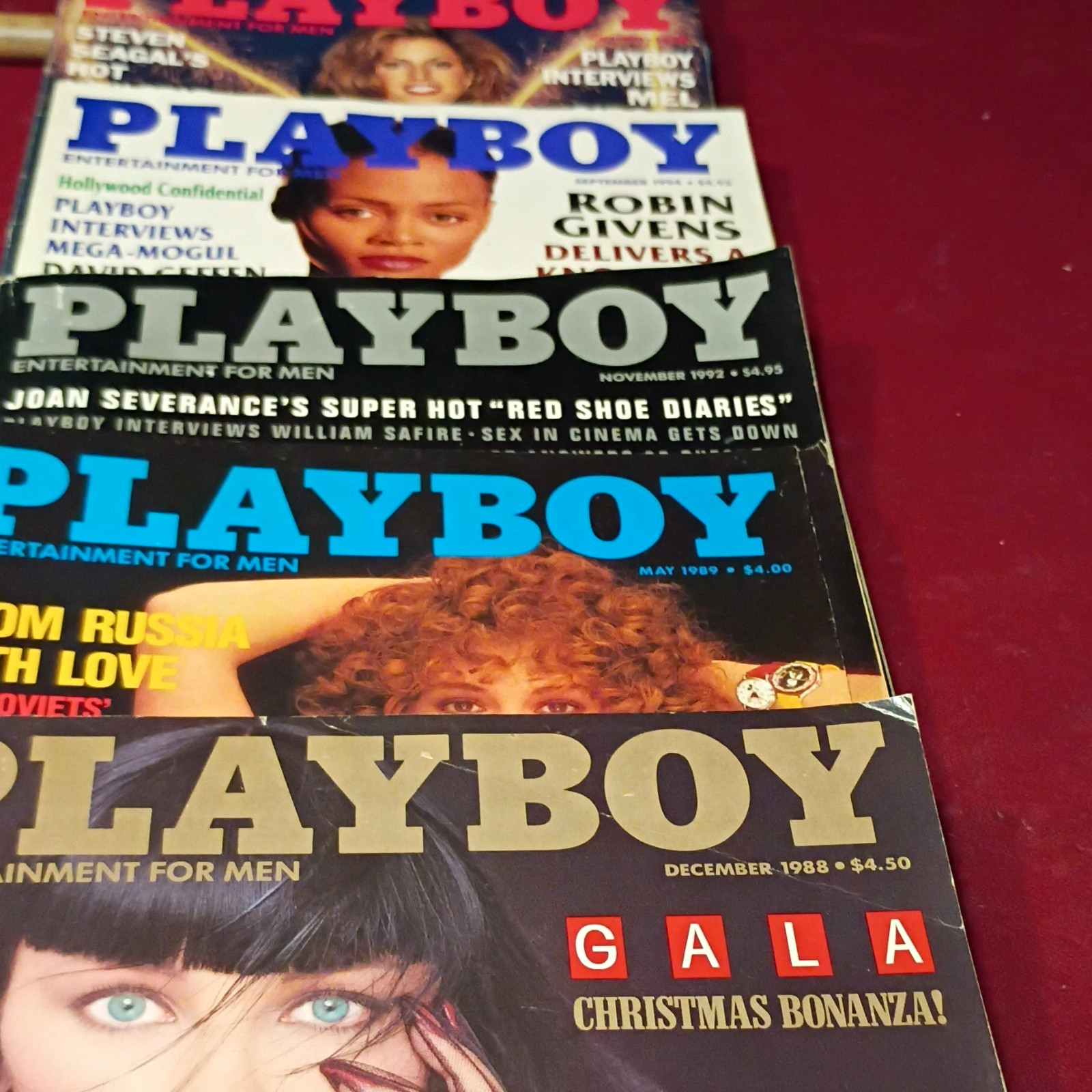 Playboy Magazine December 1988 Issue - English Men's Genre Publication Playboy Magazine December 1988 Issue - English Men's Genre Publication