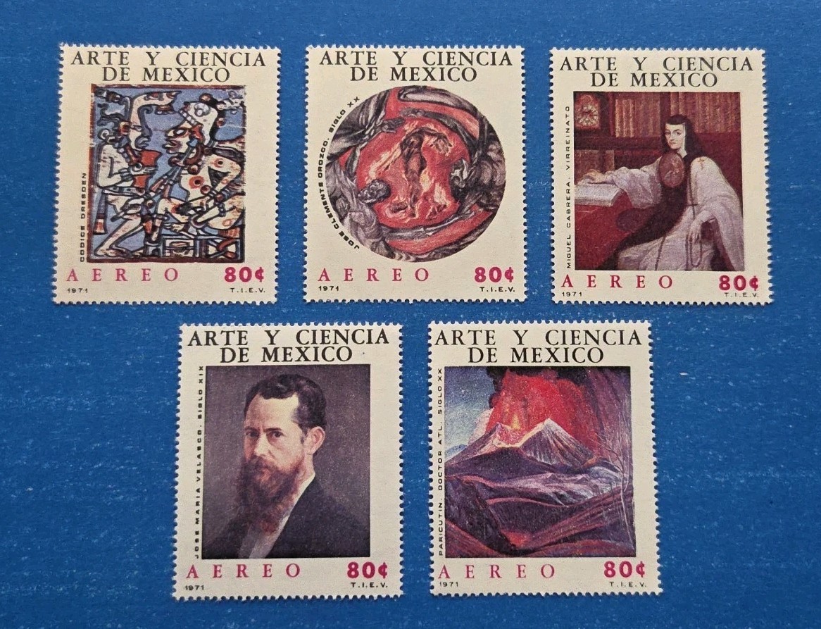 Mexico Stamps, Scott C380-C384 Complete Set MNH