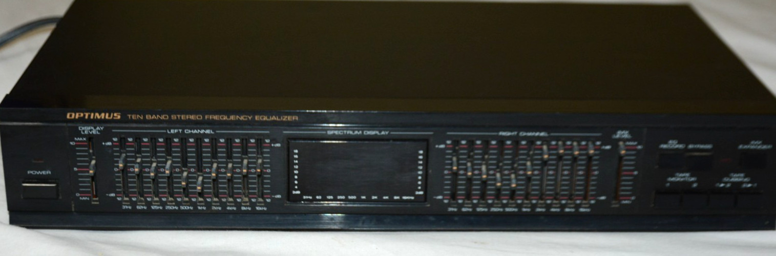 Vintage Optimus 10 Band Stereo Equalizer Model 31-2025. FULLY TESTED Vintage Optimus 10 Band Stereo Equalizer Model 31-2025. FULLY TESTED