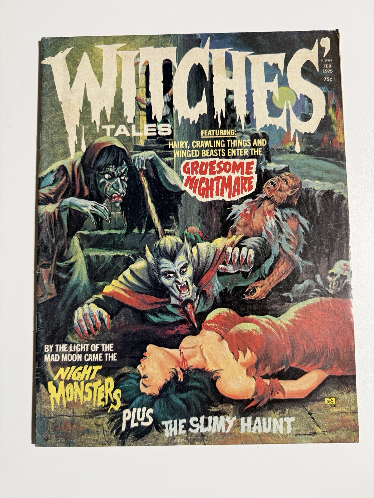 Witches Tales Magazine February 1975 Bronze Age Horror Witches Tales Magazine February 1975 Bronze Age Horror