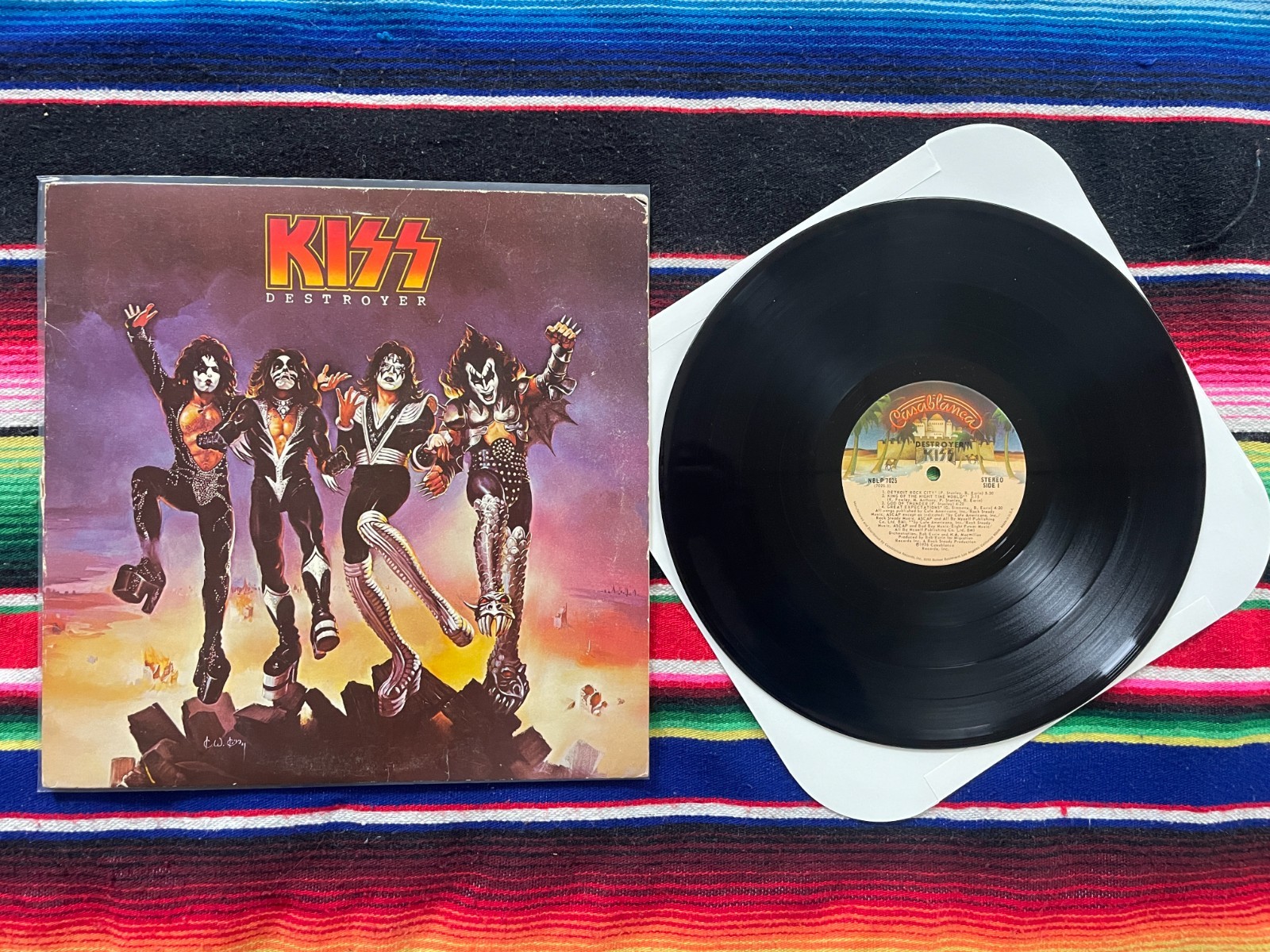 Kiss Destroyer Vinyl Record ULTRASONIC CLEANED