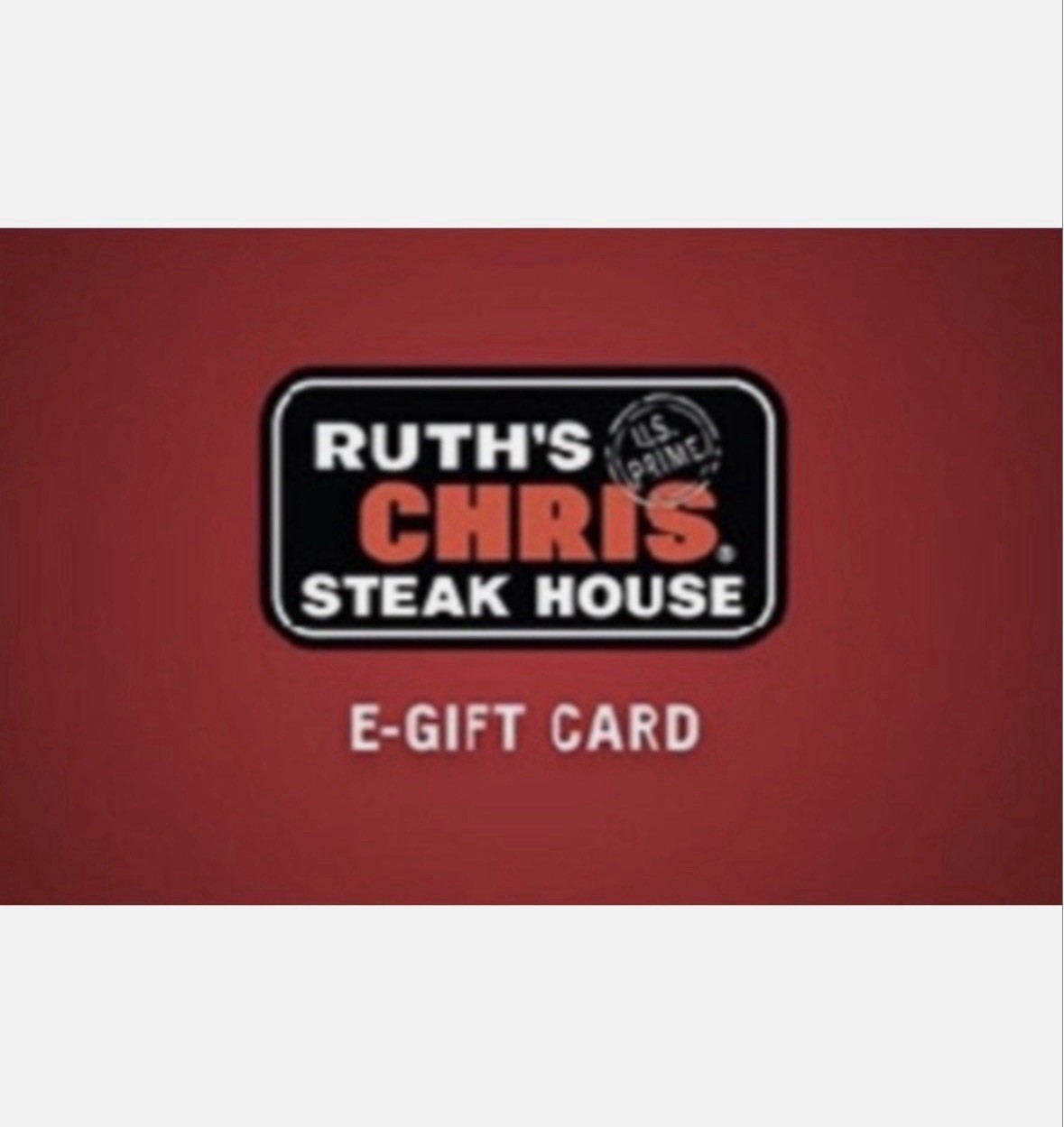 $200 ($100x2) Ruth\'s Chris Steakhouse Gift Card Certificates