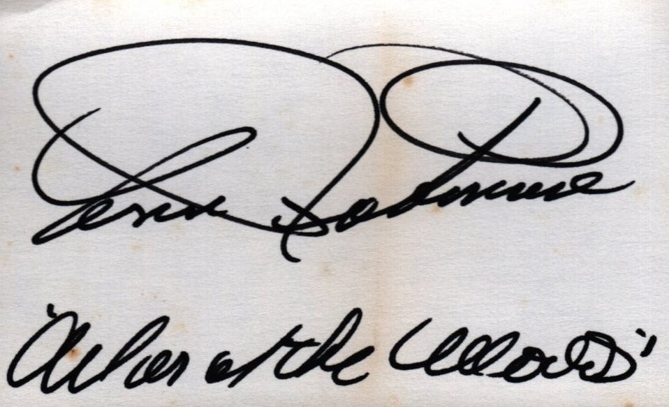ANN ROBINSON War Of The Worlds Autograph Signed 3X5 Index Card w/ COA ANN ROBINSON War Of The Worlds Autograph Signed 3X5 Index Card w/ COA