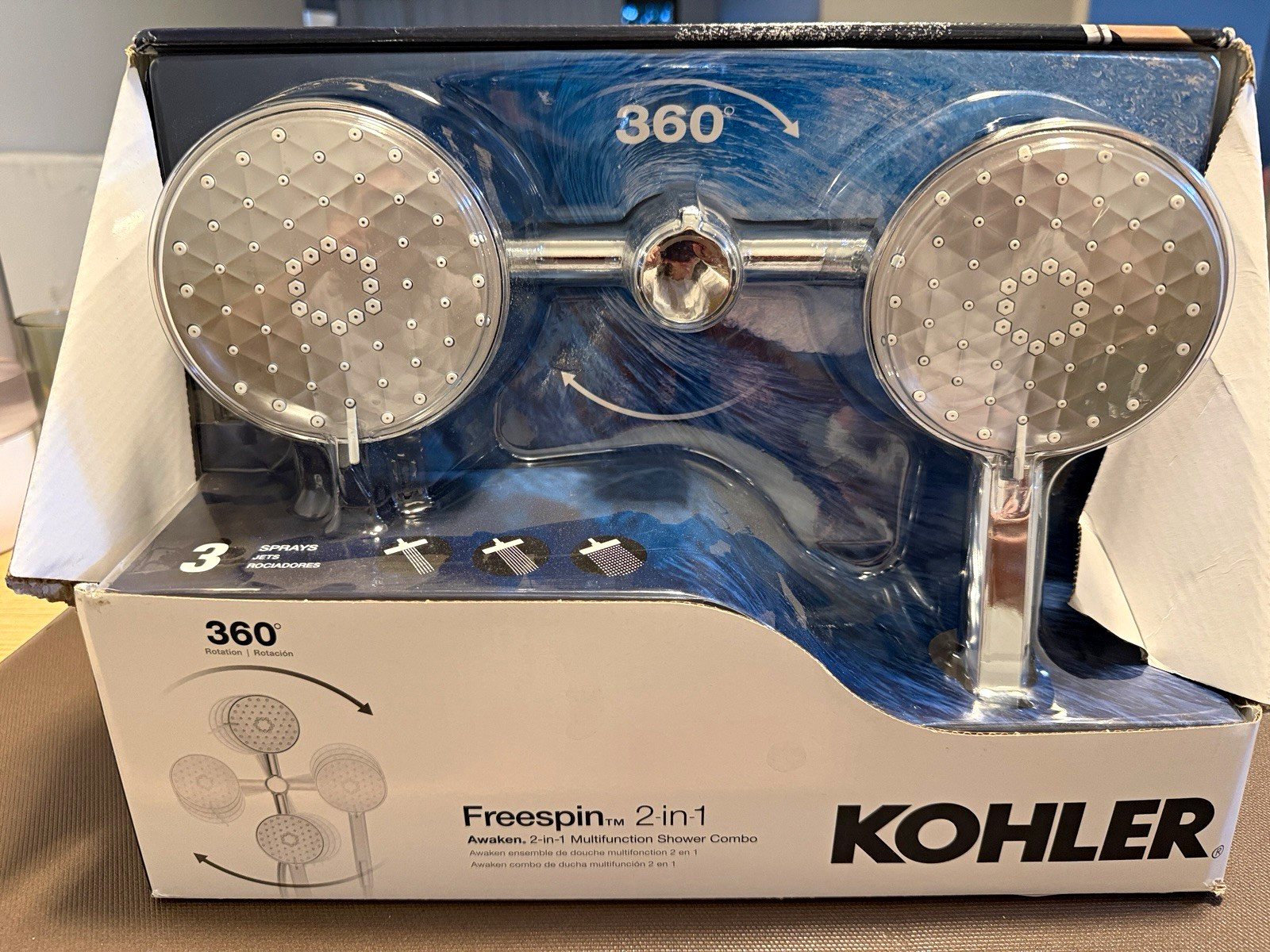 Kohler Awaken 2-in-1 Multi-Function Shower Combo 1.75 GPM WaterSense CP