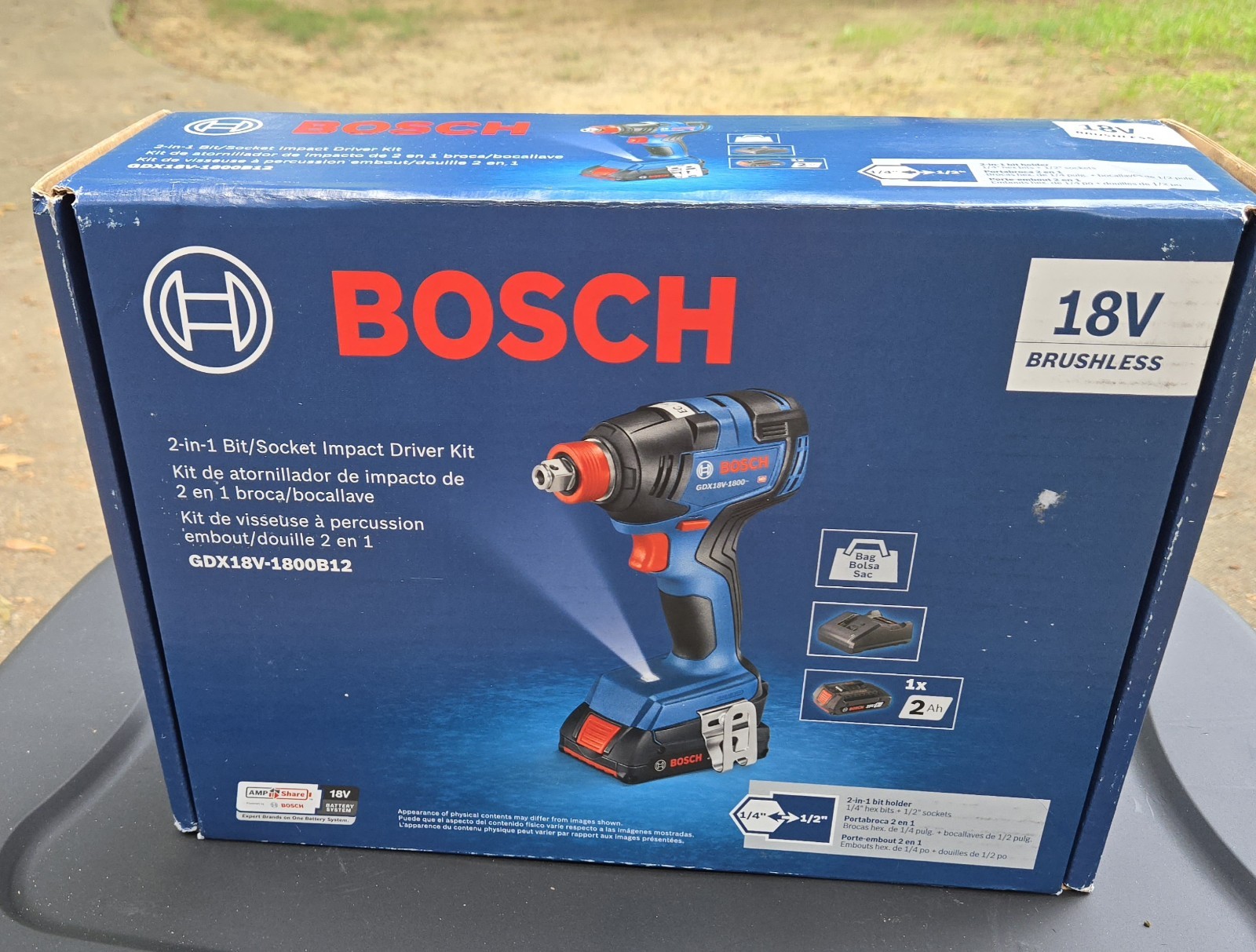 Bosch GDX18V-1800B12 18V Impact Driver Kit Bosch GDX18V-1800B12 18V Impact Driver Kit