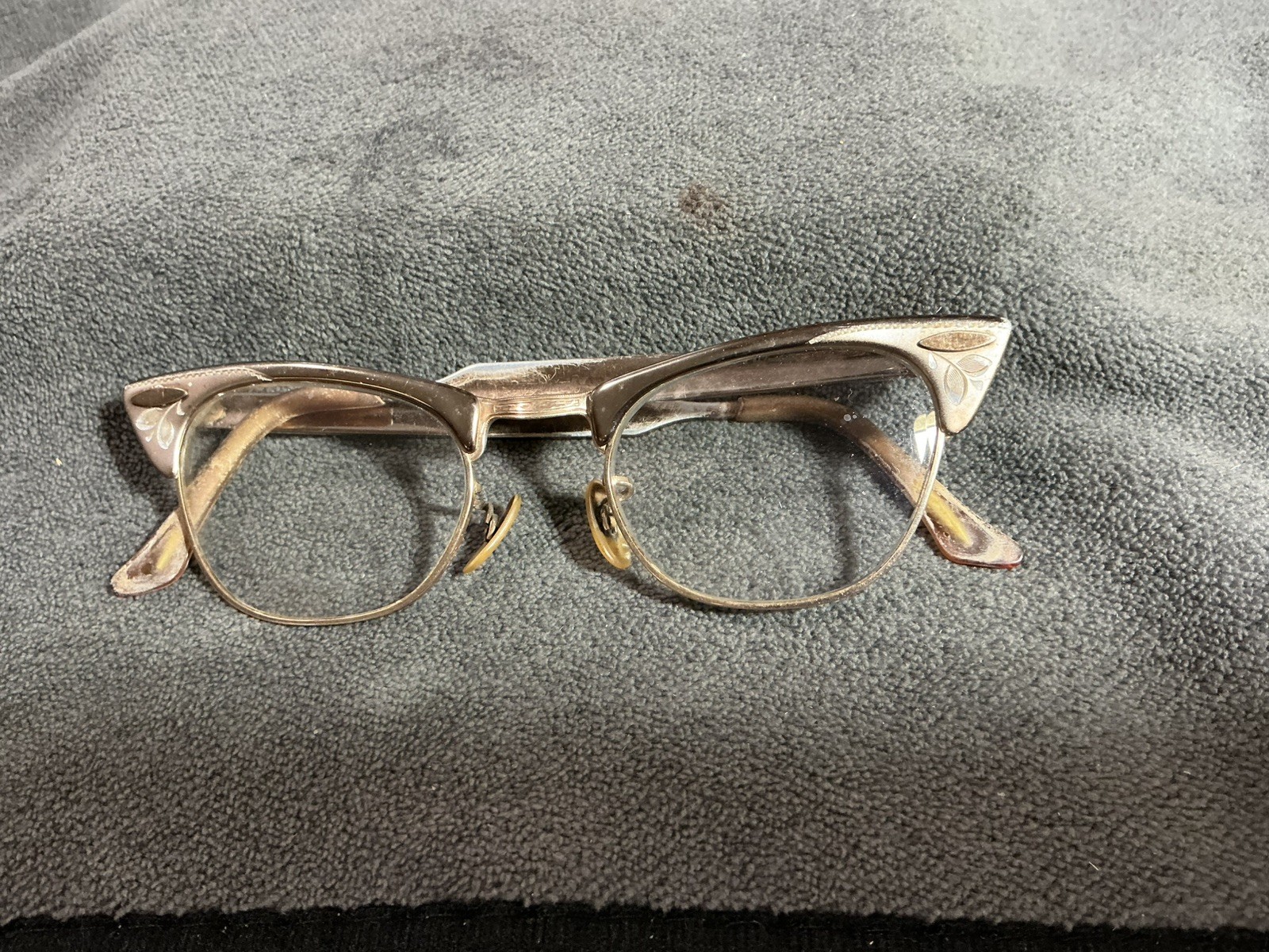 Vintage 50s-60s Shuron Eyeglasses USA 12k Gold Filled