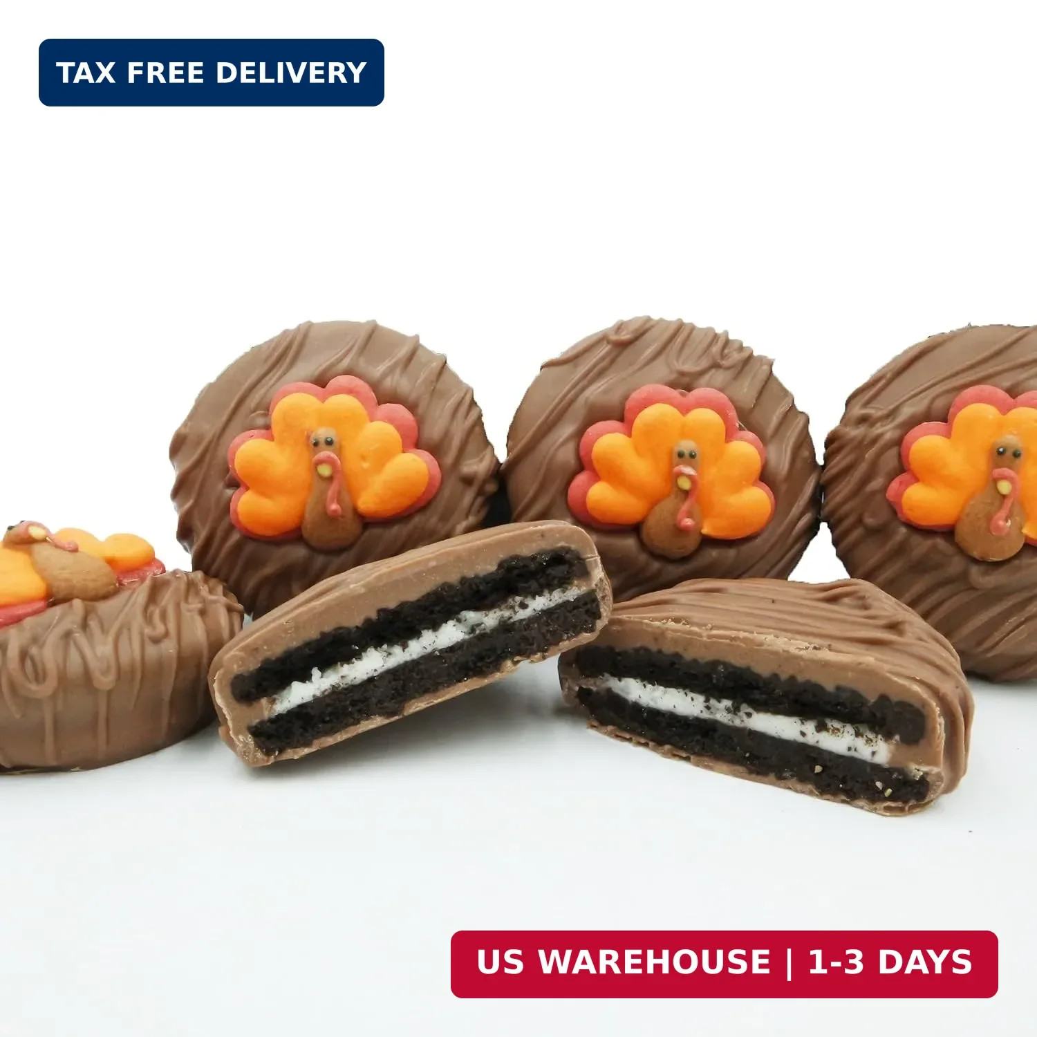 Philadelphia Candies Milk Chocolate Covered OREO® Cookies, Thanksgiving Tom Turk