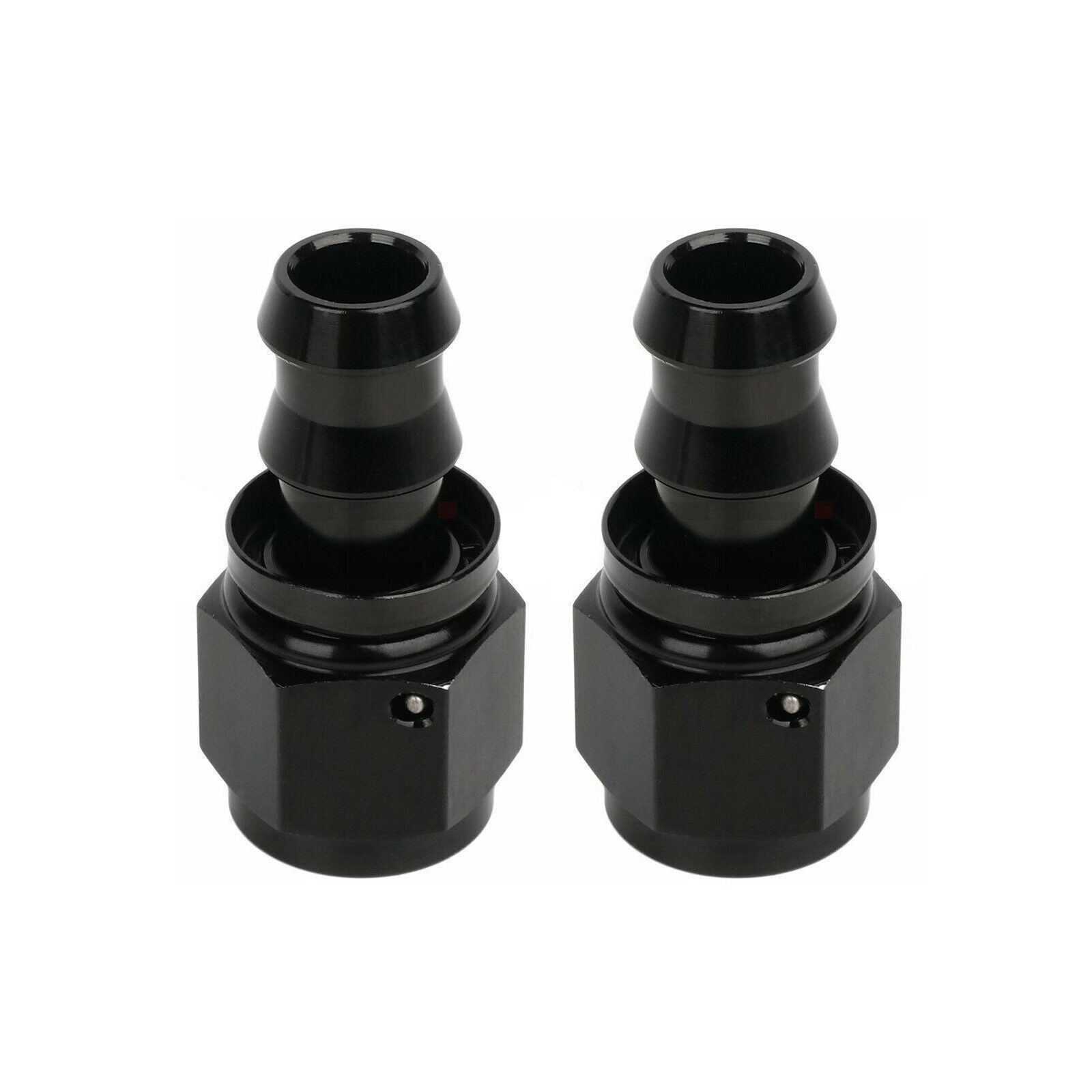 2PCS 4AN 6AN 8AN 10AN 12AN Push Lock Hose Fitting End 0 45 90 180 Degree Black 2PCS 4AN 6AN 8AN 10AN 12AN Push Lock Hose Fitting End 0 45 90 180 Degree Black