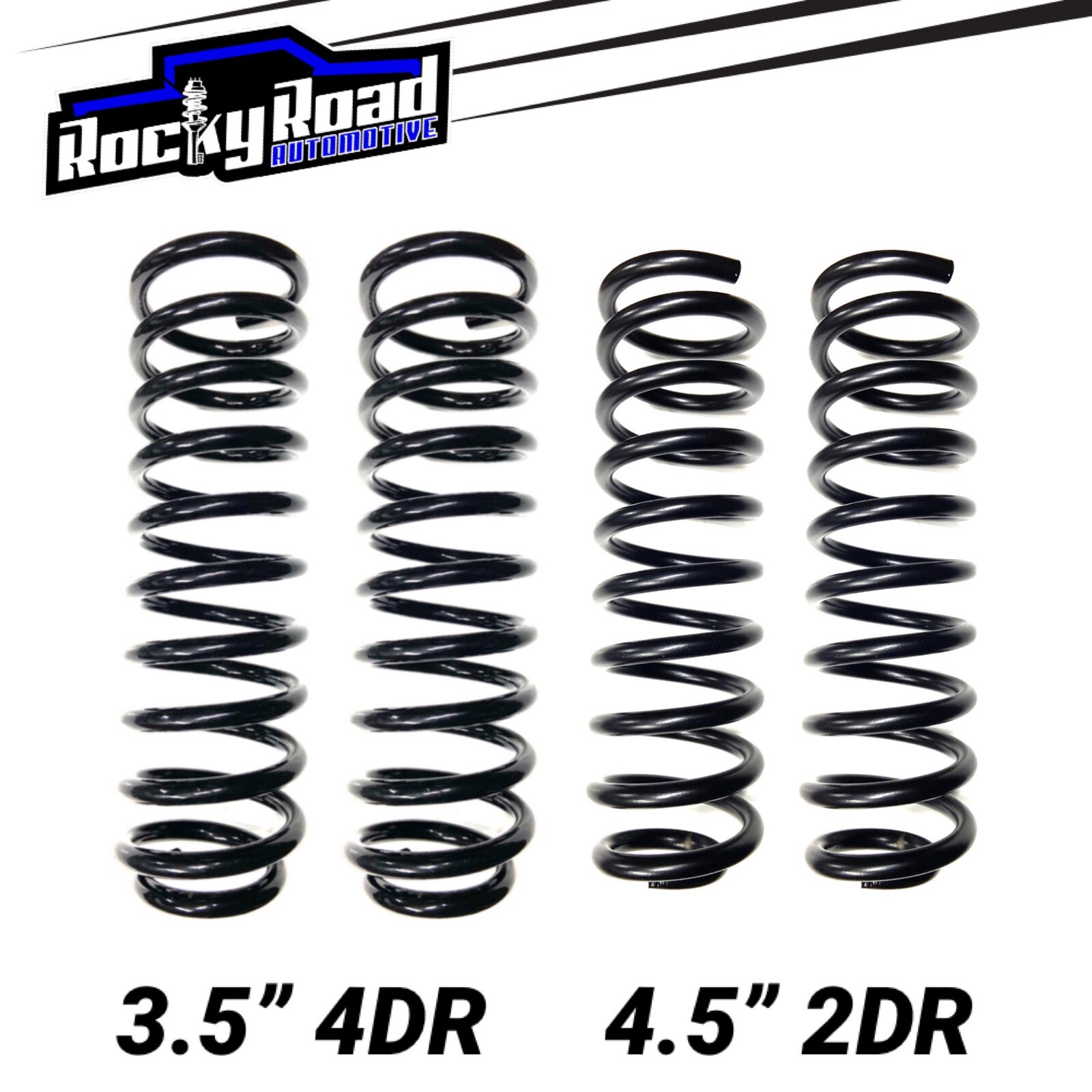 Pro Comp 3.5” 4DR / 4.5” 2DR Lift Coil Springs (4) For 2007-18 Jeep Wrangler JK