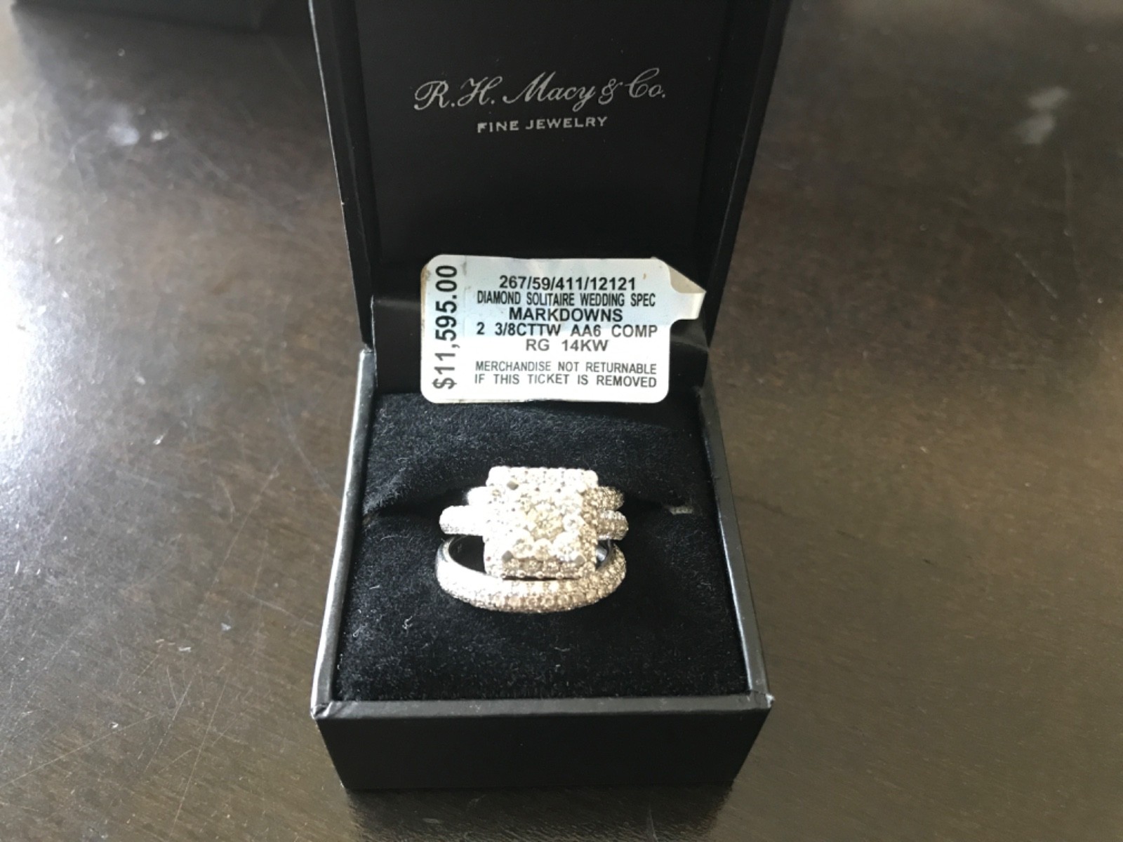 2 3/8 CTTW Diamond Bridal Set