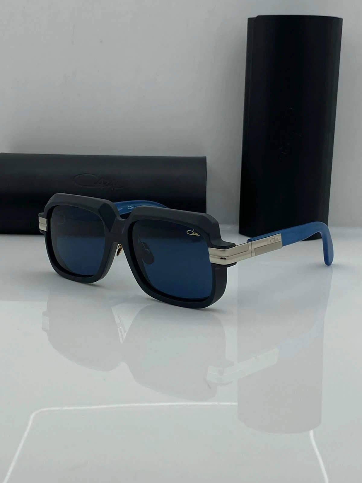 Cazal MOD607/3 ALU Designer Sunglasses 56□18-145 Hip Hop Vintage Style